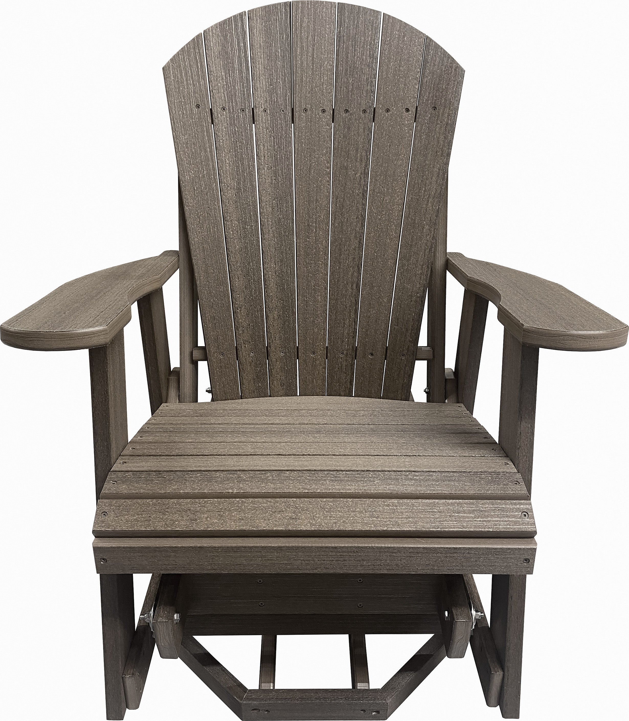 3-Piece Adirondack Swivel Gliders With Two Tier End Table