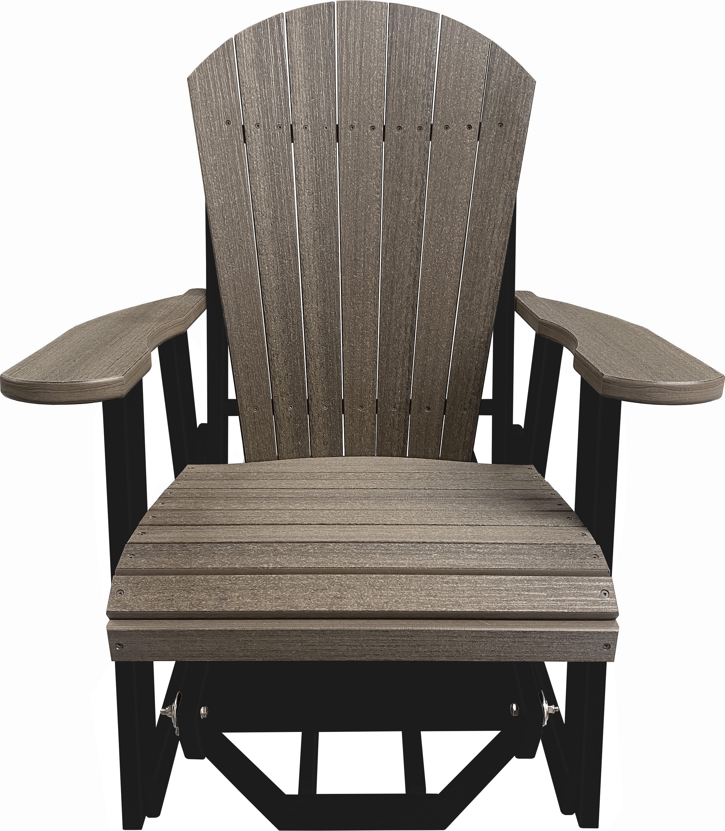 3-Piece Adirondack Swivel Gliders With Two Tier End Table