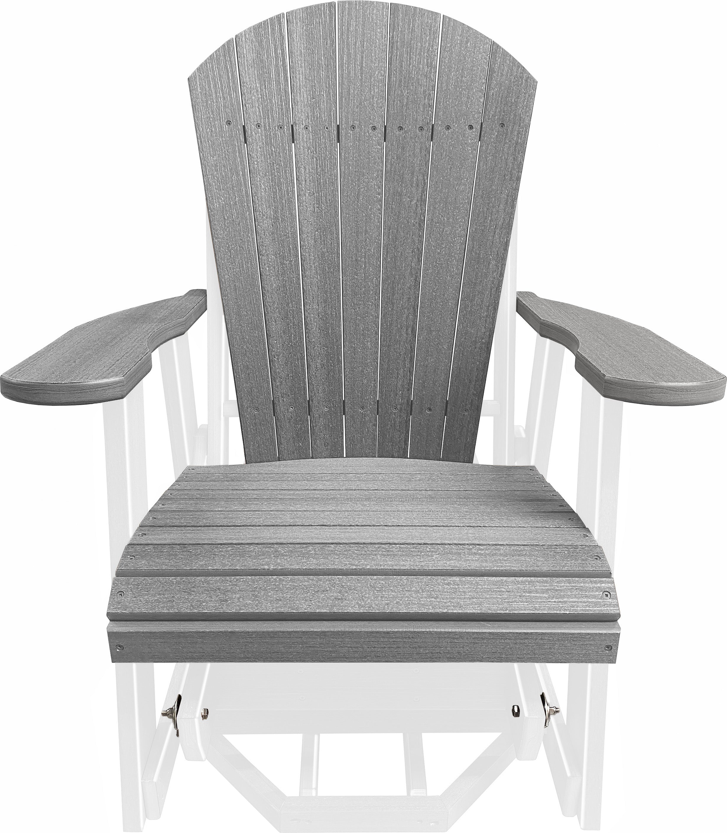 3-Piece Adirondack Swivel Gliders With Two Tier End Table