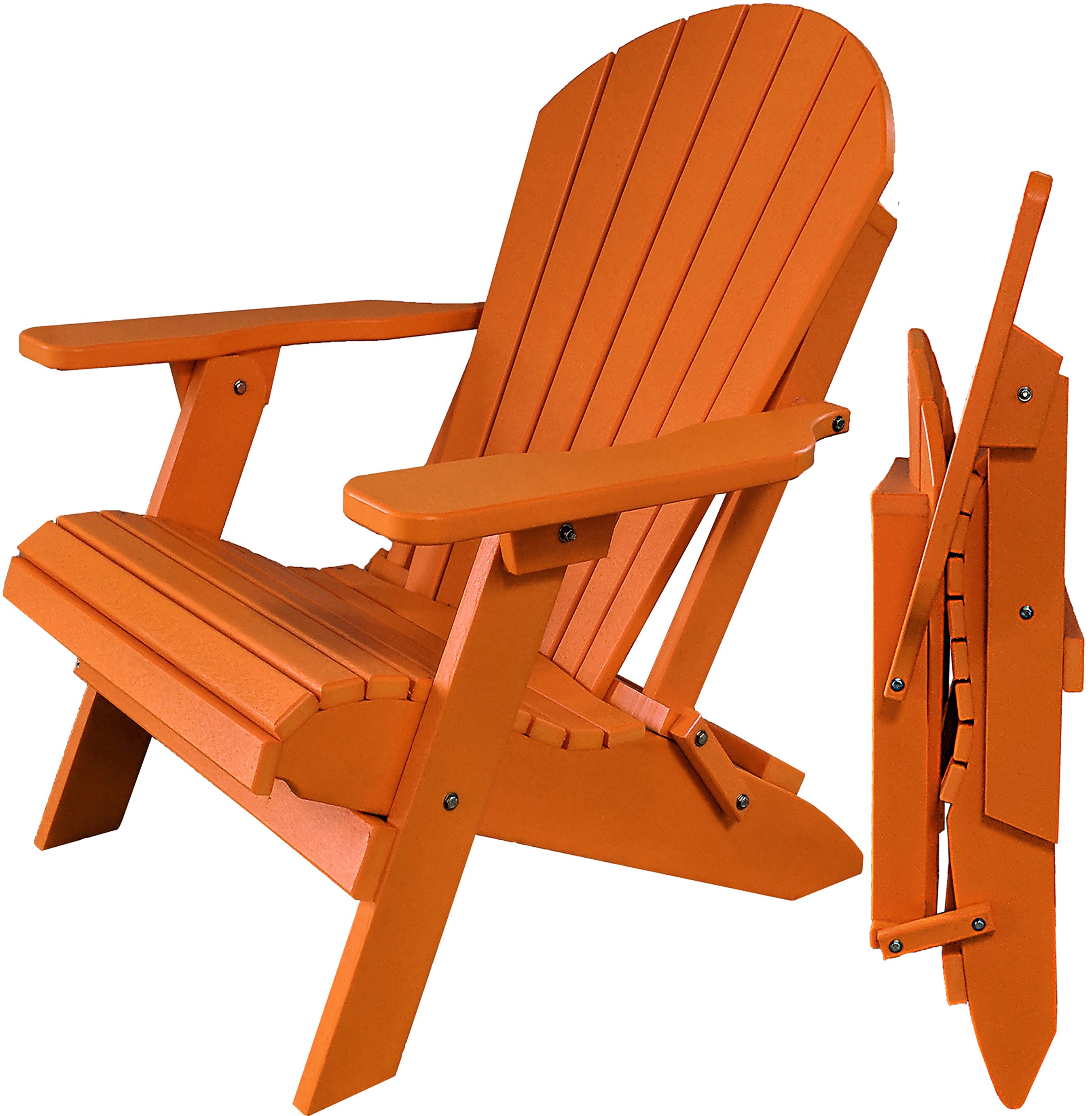 Folding Adirondack Chairs Set of 4 King-Size