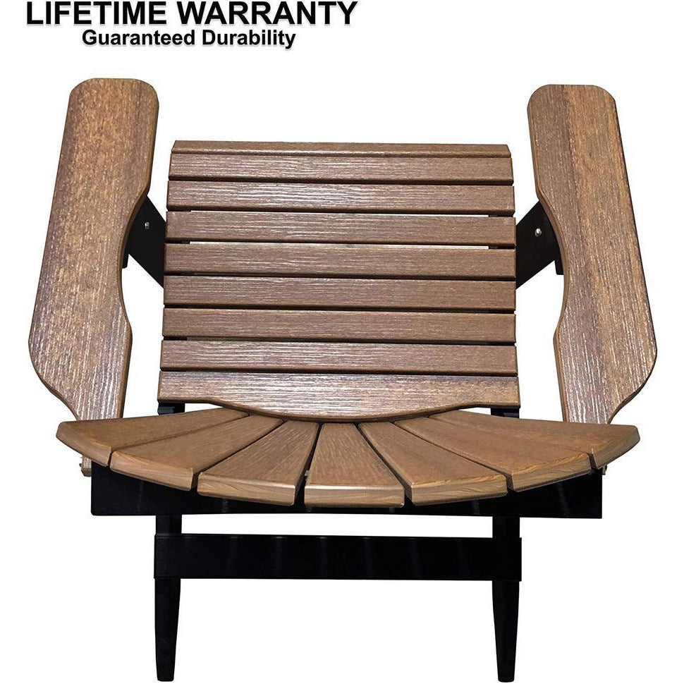 Folding Adirondack Chair With Built-in Cup Holders King-Size
