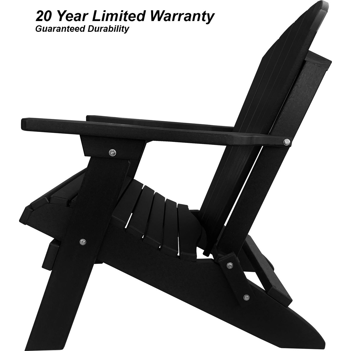 DuraWeather Poly® King Size Folding Adirondack Chair