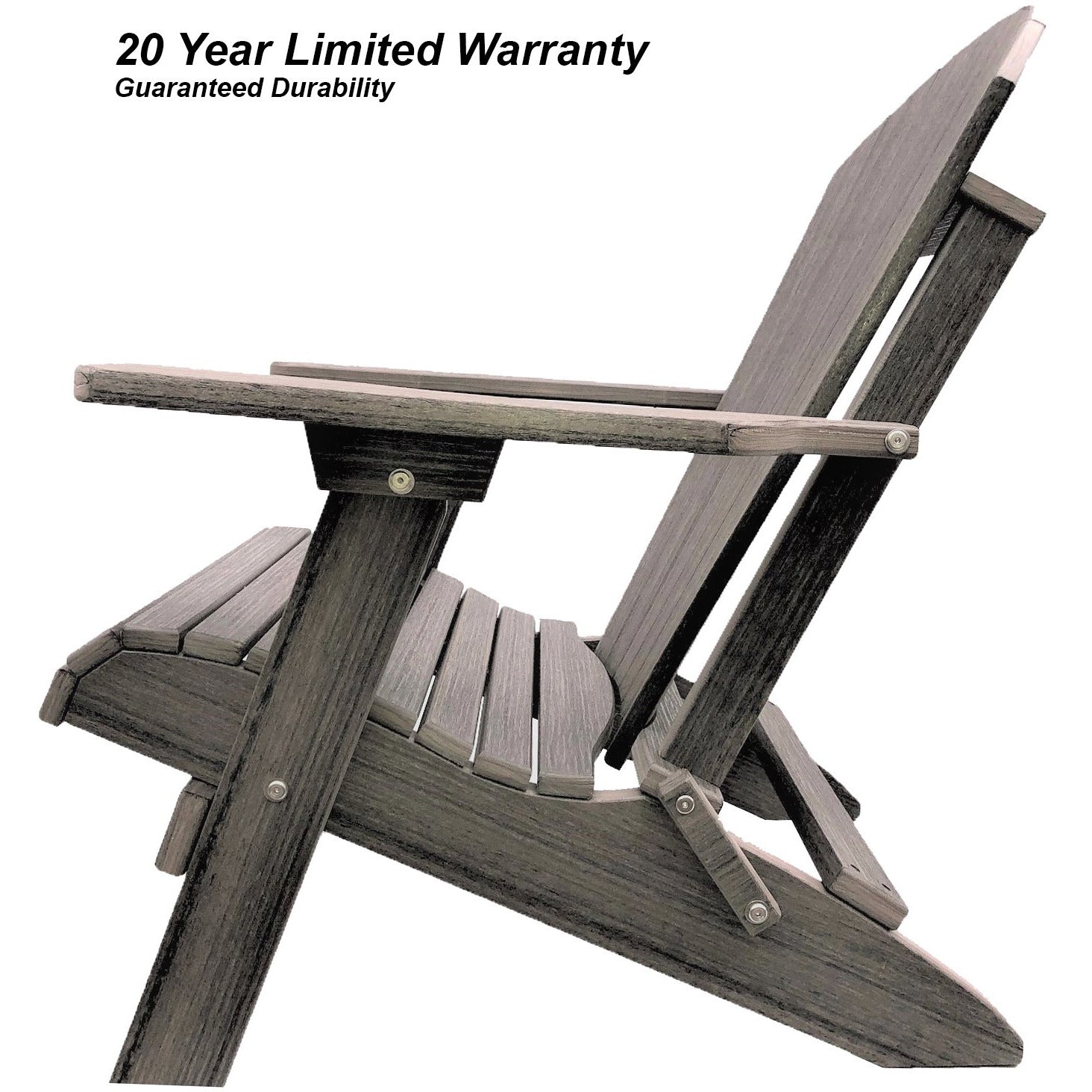 DuraWeather Poly® King Size Folding Adirondack Chair