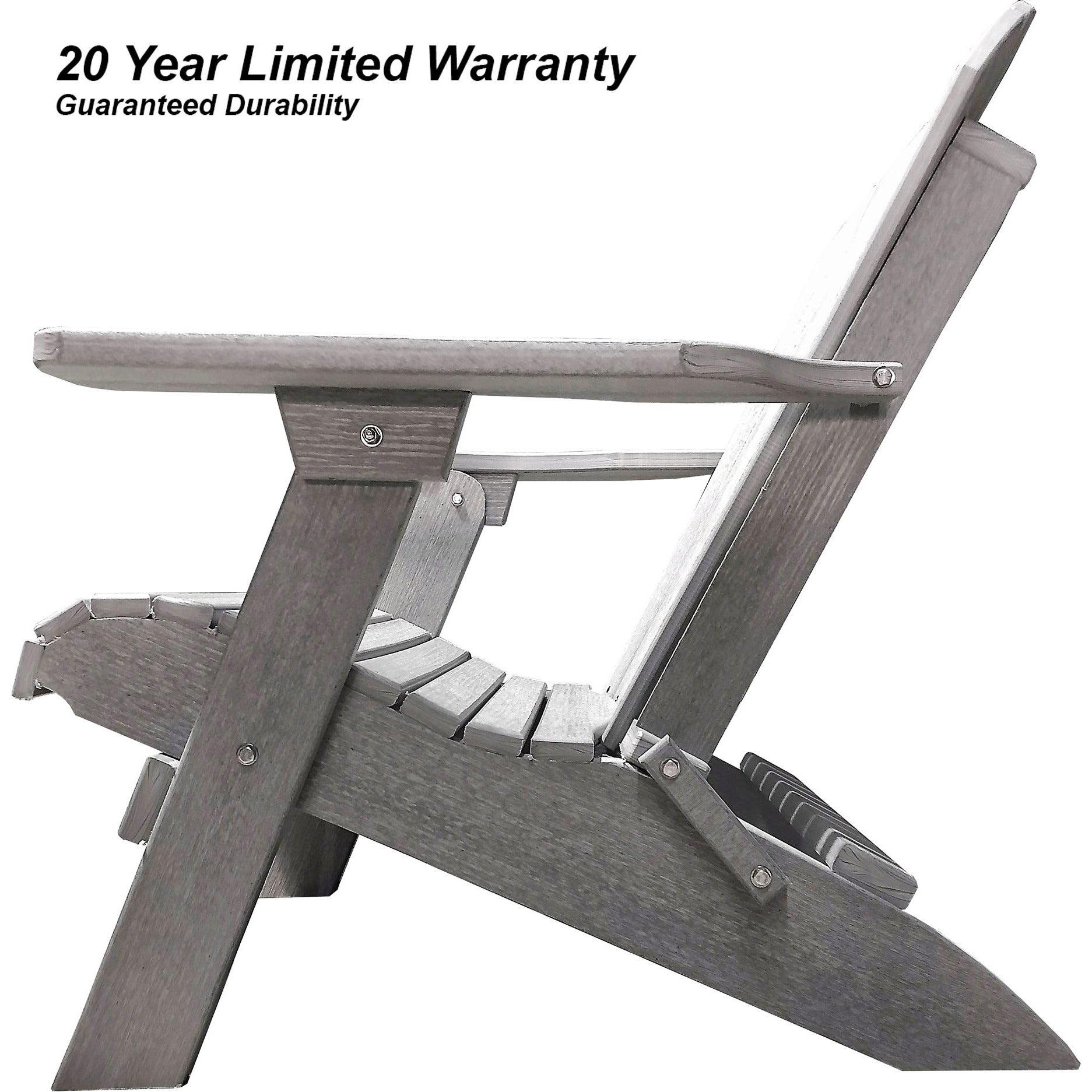 DuraWeather Poly® King Size Folding Adirondack Chair