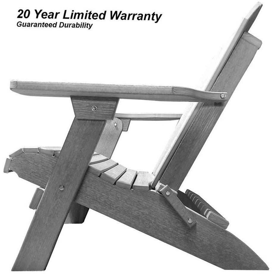 Folding Adirondack Chairs Set of 4 King-Size