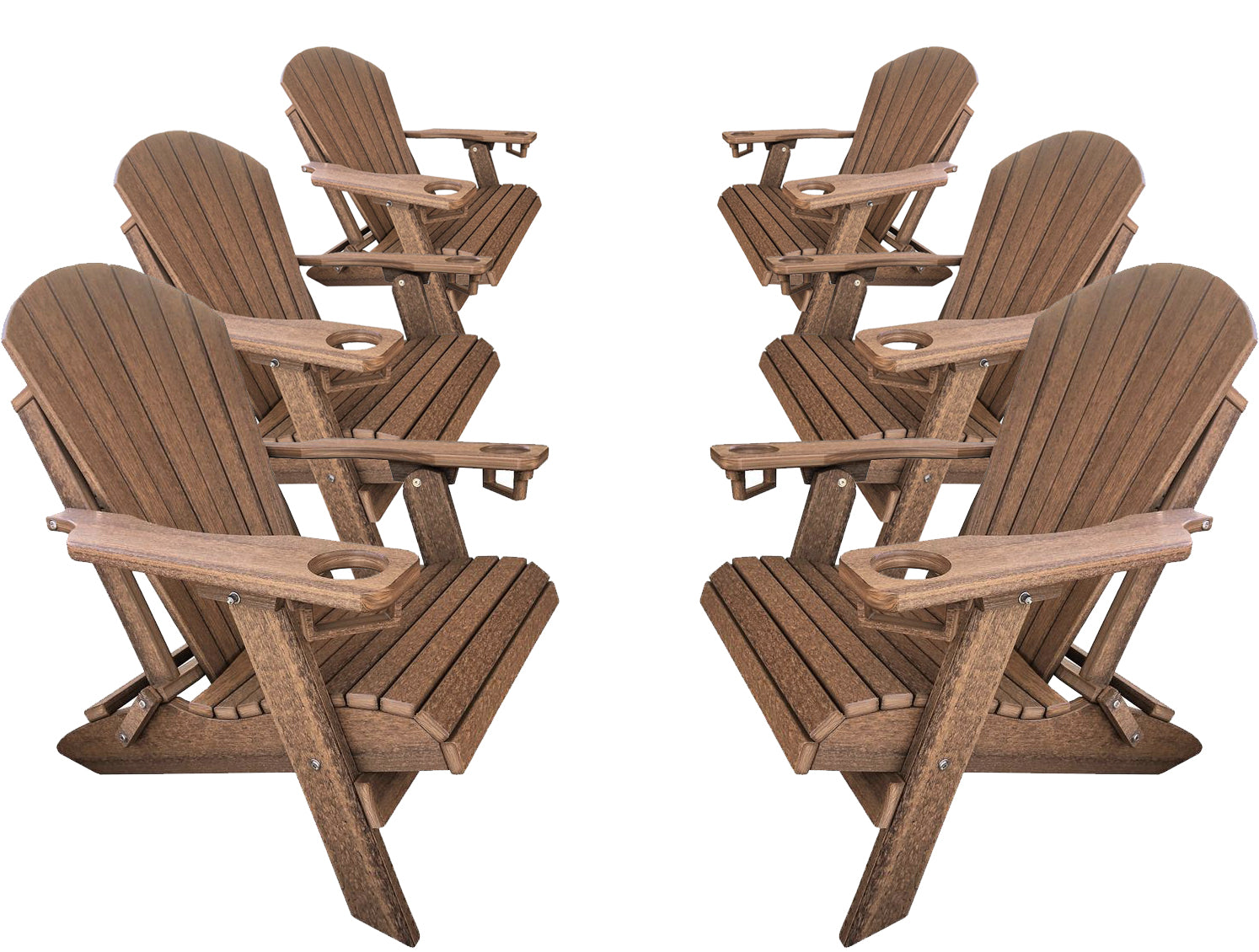 Set of 6 - Adirondack Chairs