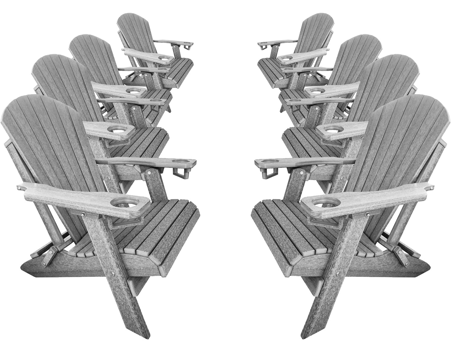 Set of 8 - Adirondack Chairs