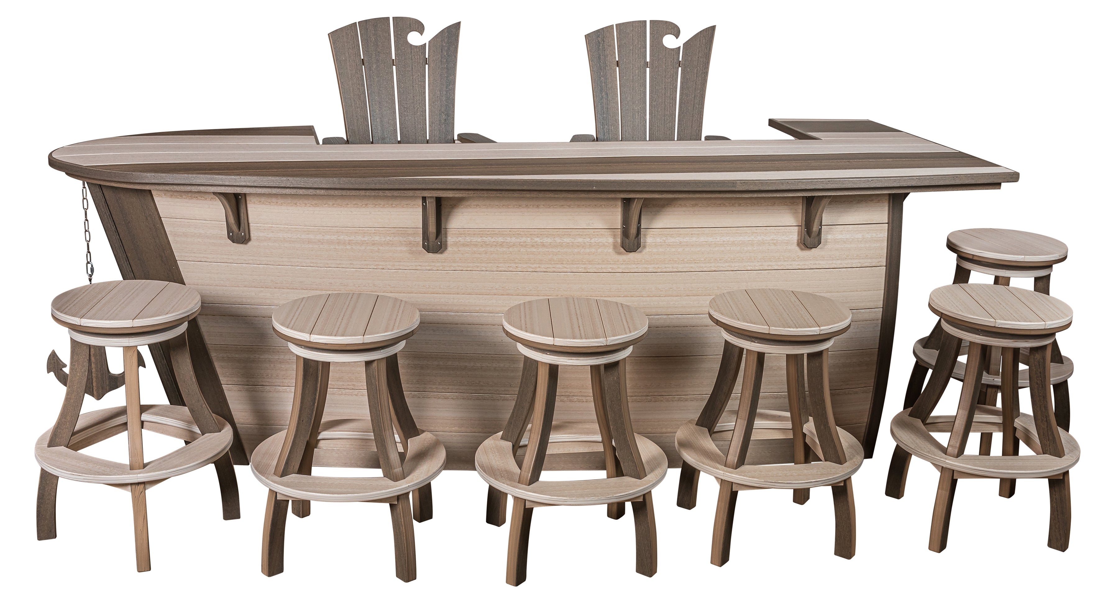 9-Piece 10'ft Nautical Bar - New