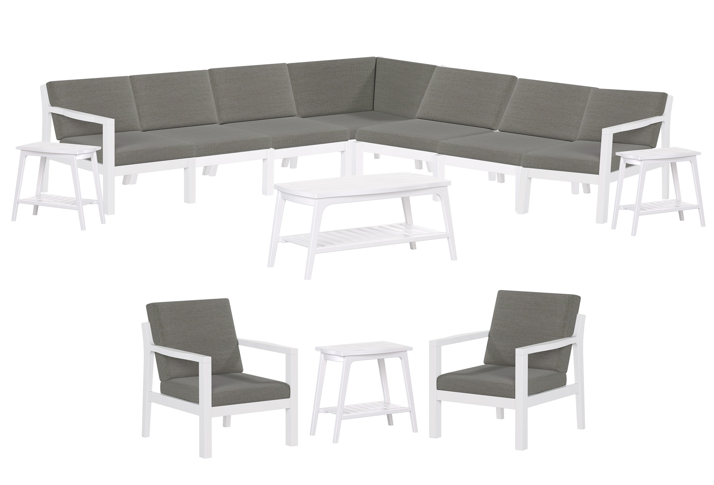 13-Piece Mayfair Ultimate Outdoor Sectional Sunbrella® Fabric