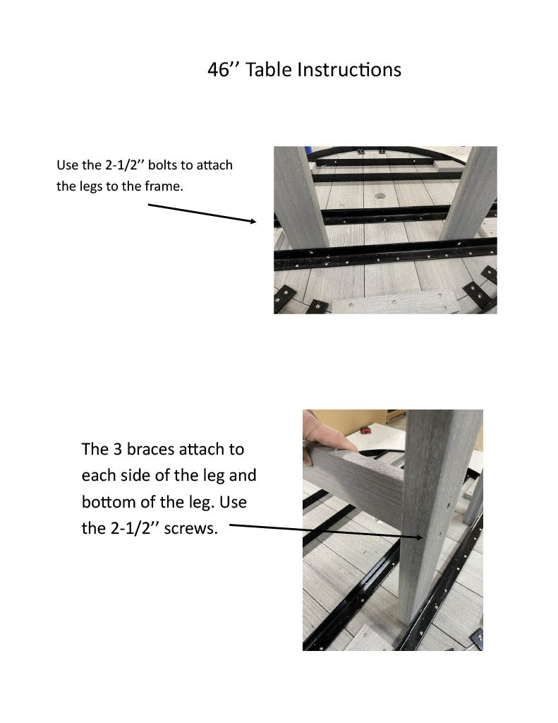 5-Piece Lakeside Adirondack Dining Table Set