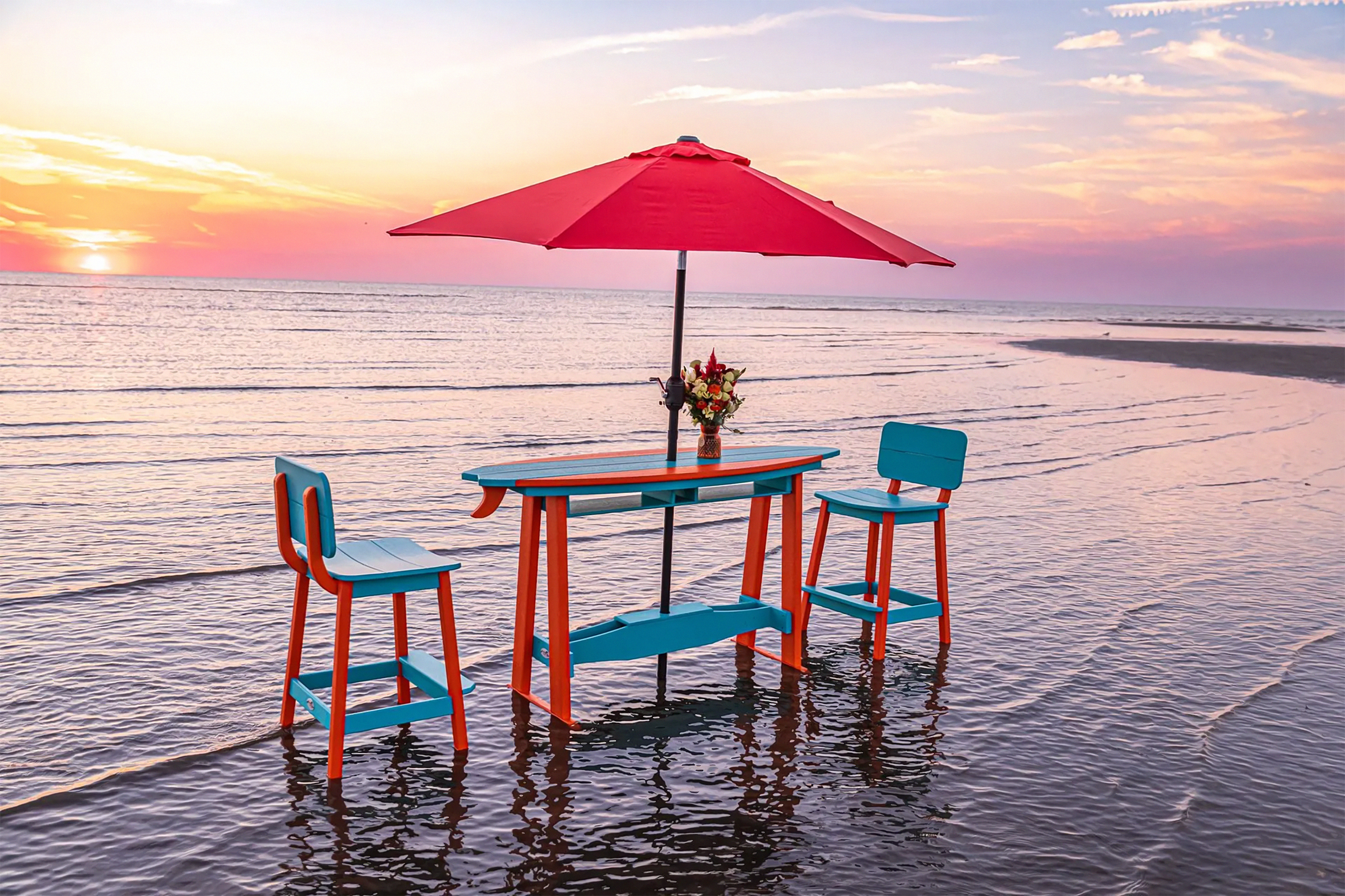 DURAWEATHER POLY® 3-Piece 4'Surf's Up Counter Set