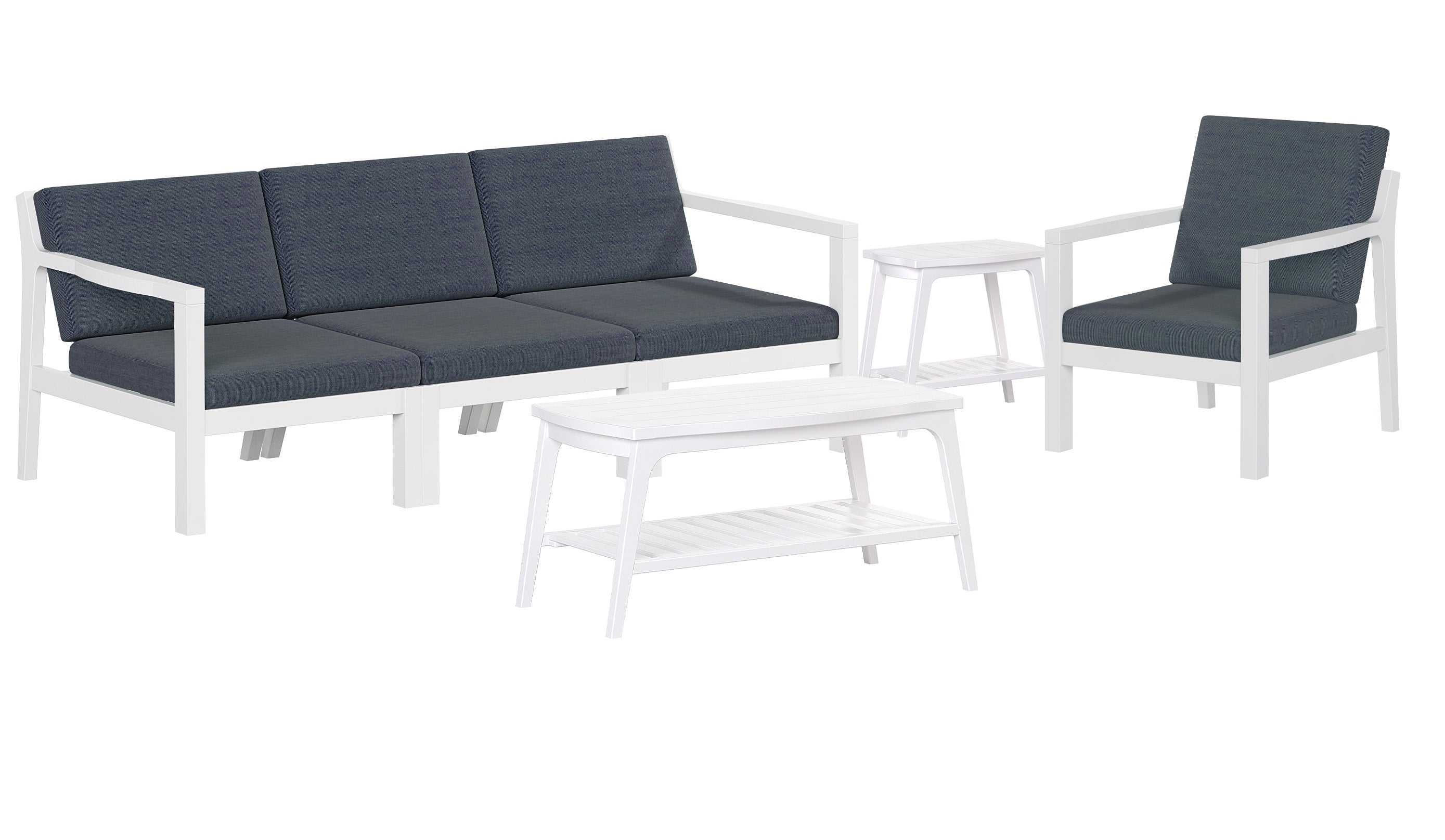 4-Piece Mayfair Outdoor Lounge Set Sunbrella® Fabric