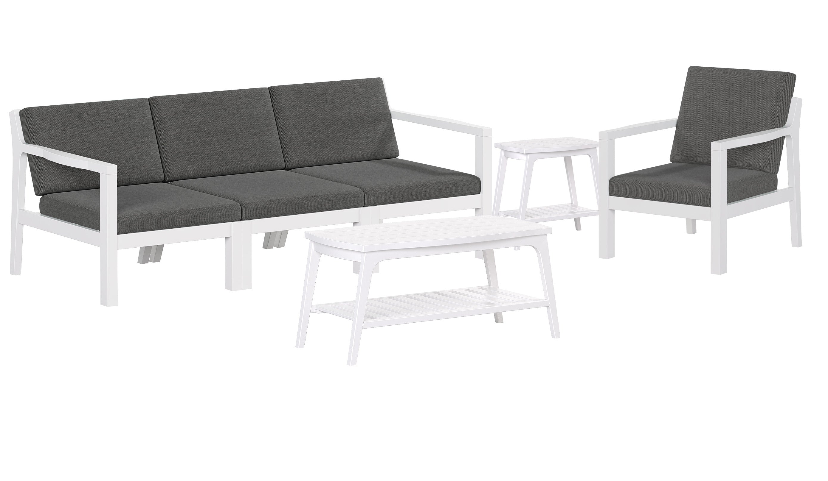 4-Piece Mayfair Outdoor Lounge Set Sunbrella® Fabric