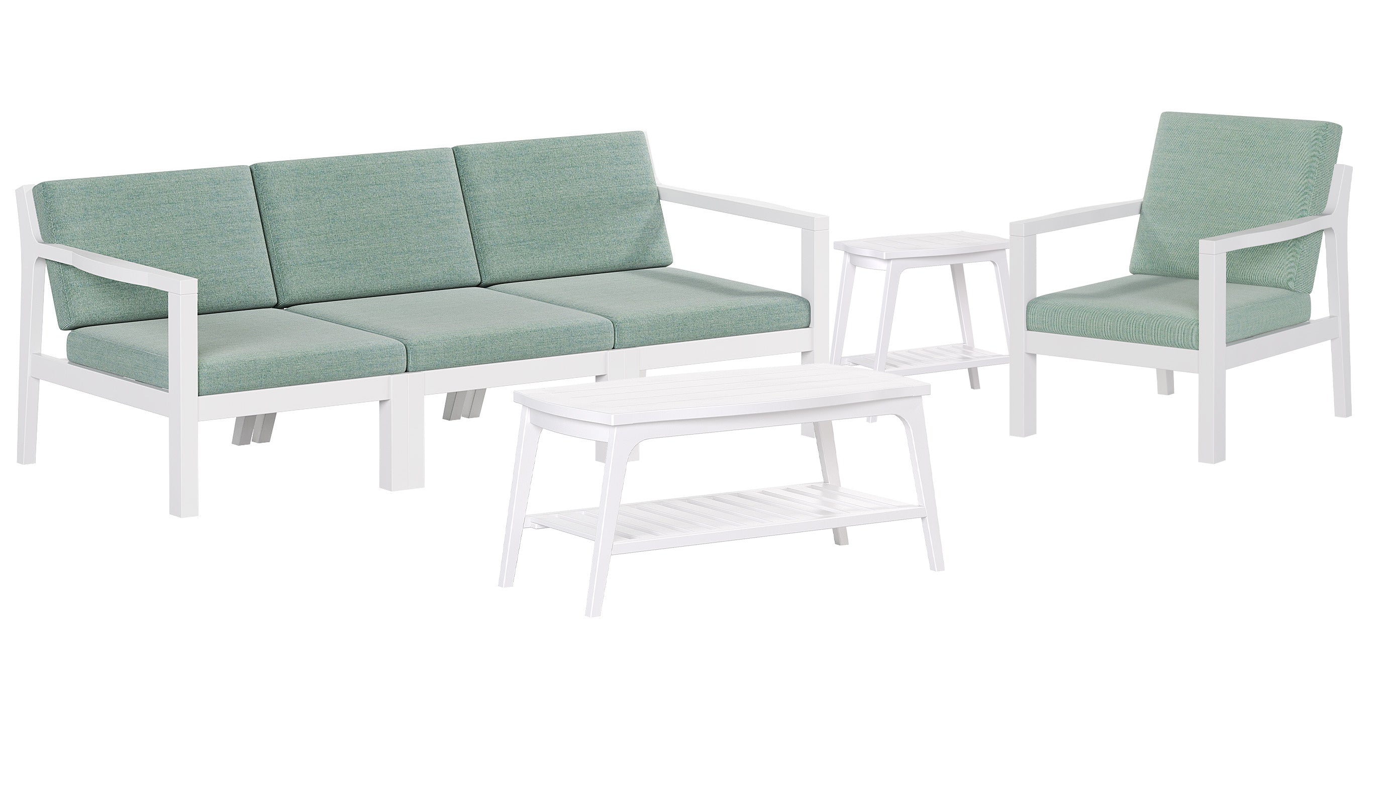 4-Piece Mayfair Outdoor Lounge Set Sunbrella® Fabric