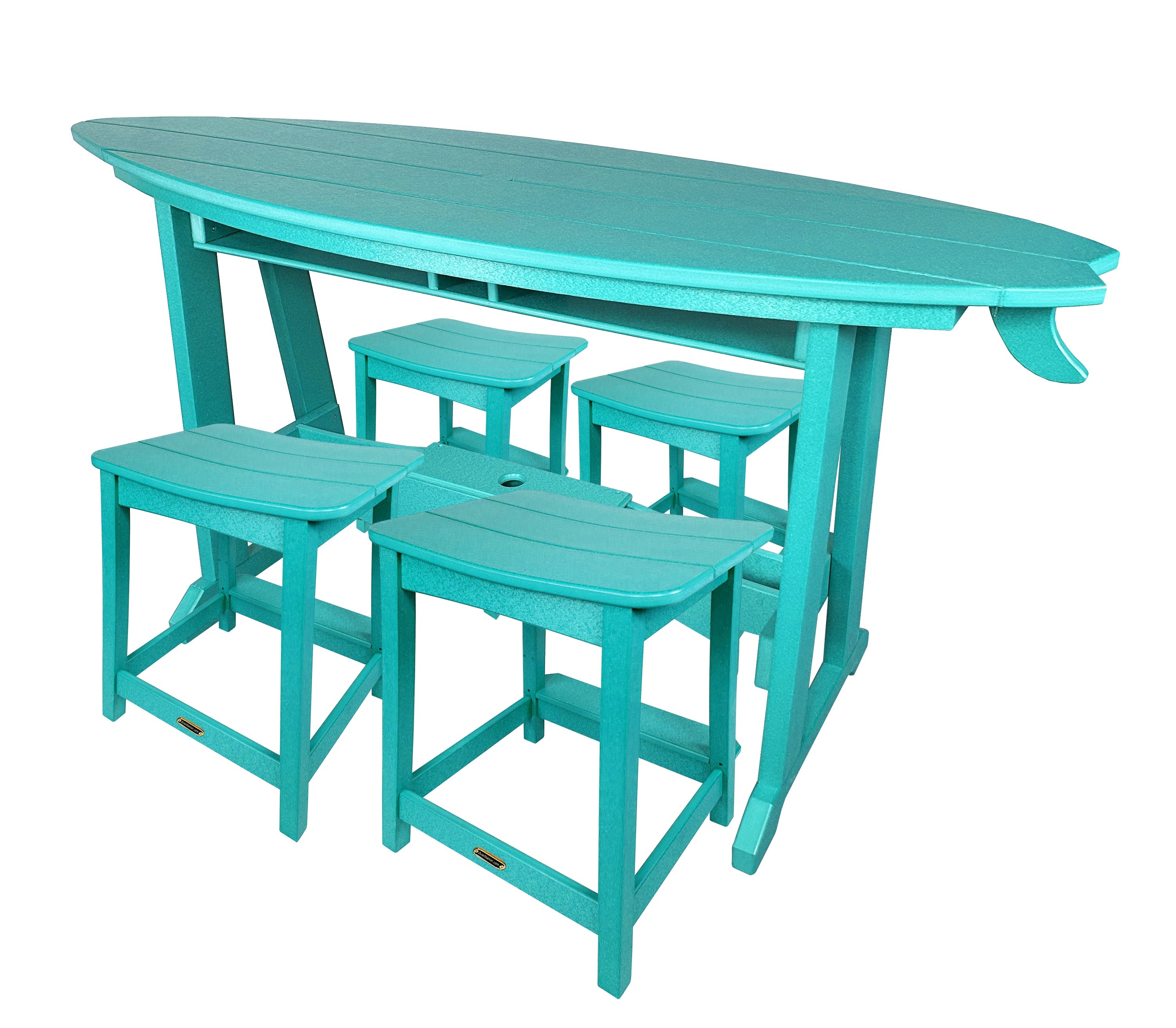 5-Piece Surf's Up Stool Set - New