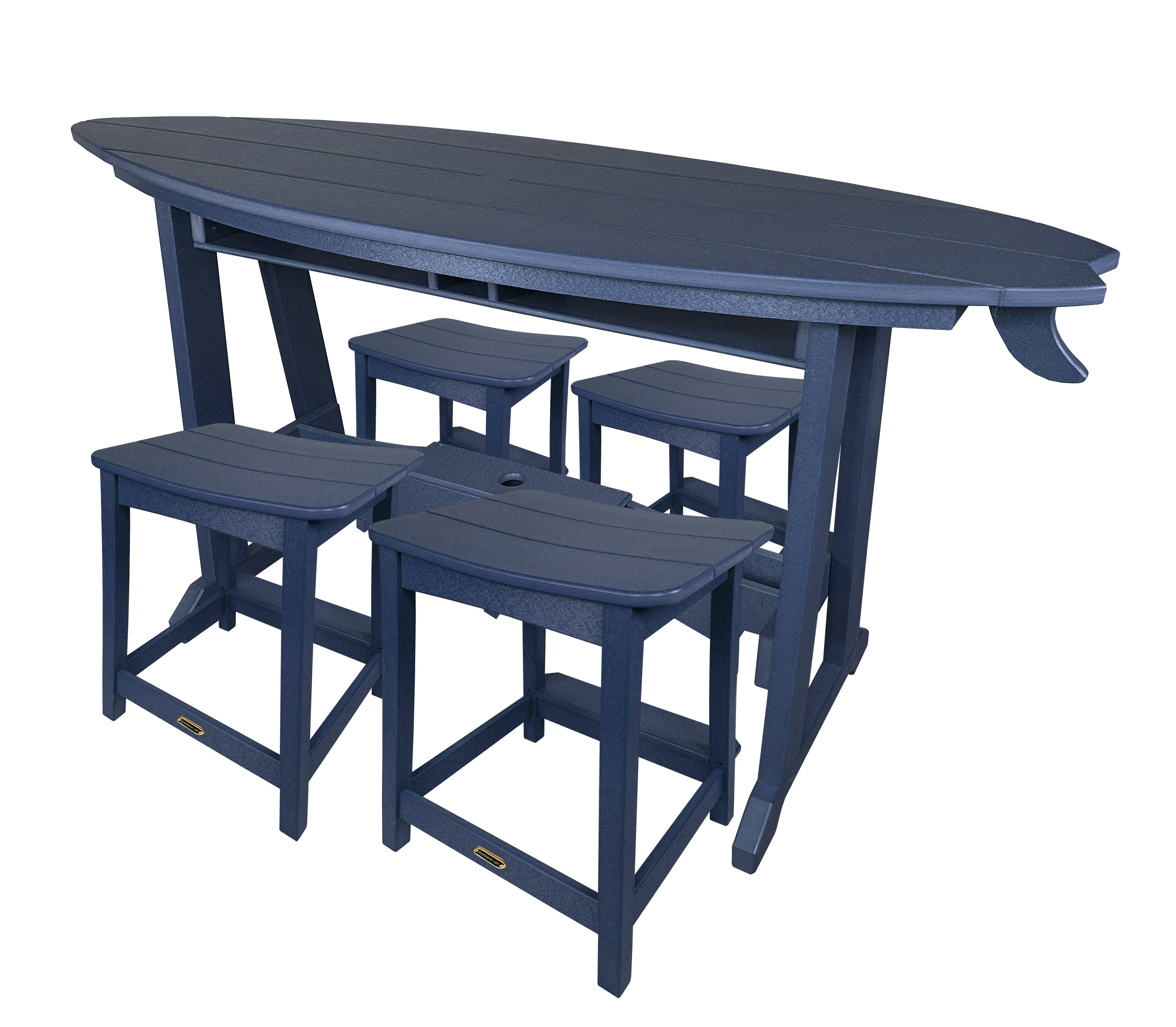 5-Piece Surf's Up Stool Set - New