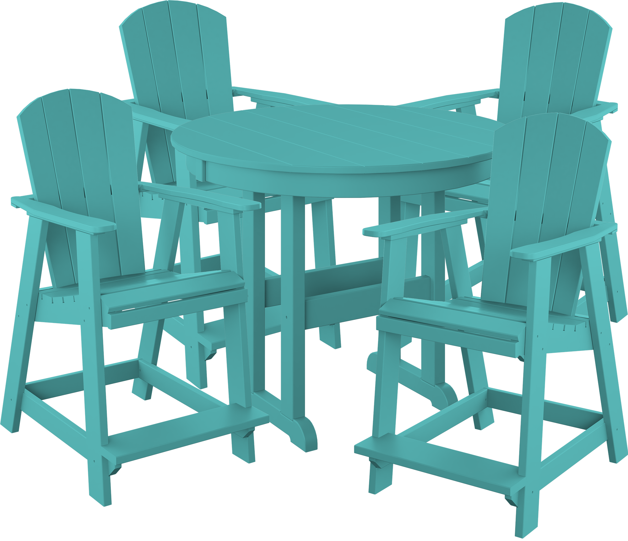 DURAWEATHER POLY® 5-Piece Maybeck Adirondack Counter Set