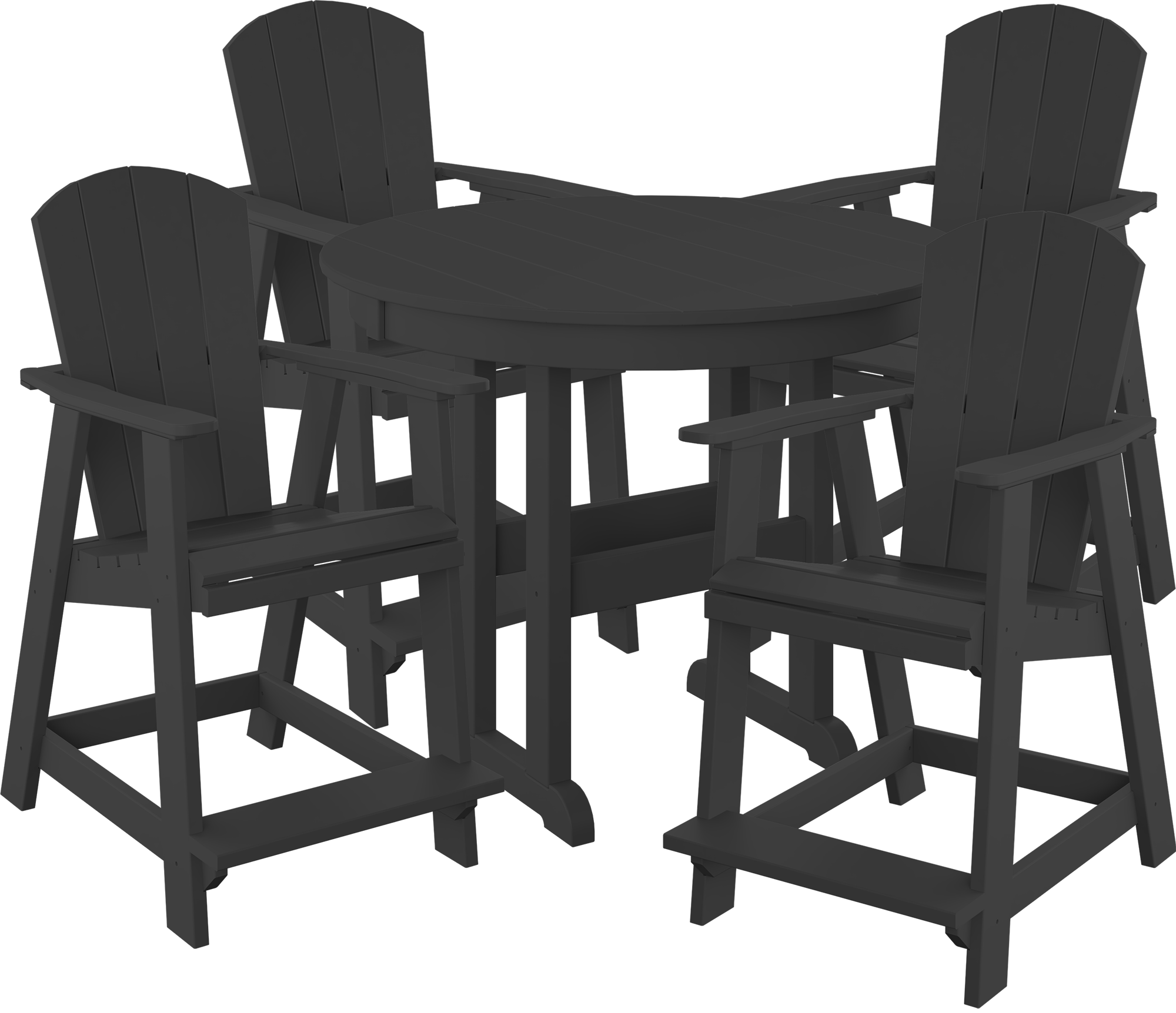 DURAWEATHER POLY® 5-Piece Maybeck Adirondack Counter Set