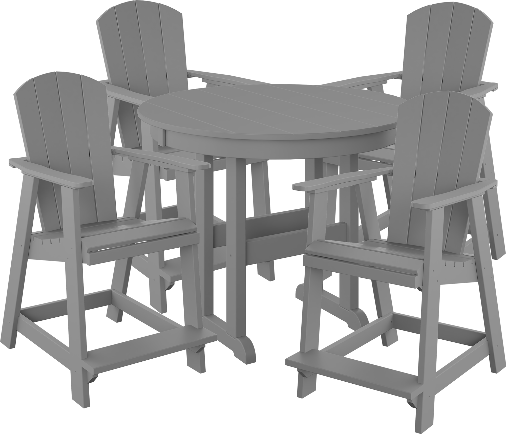 DURAWEATHER POLY® 5-Piece Maybeck Adirondack Counter Set
