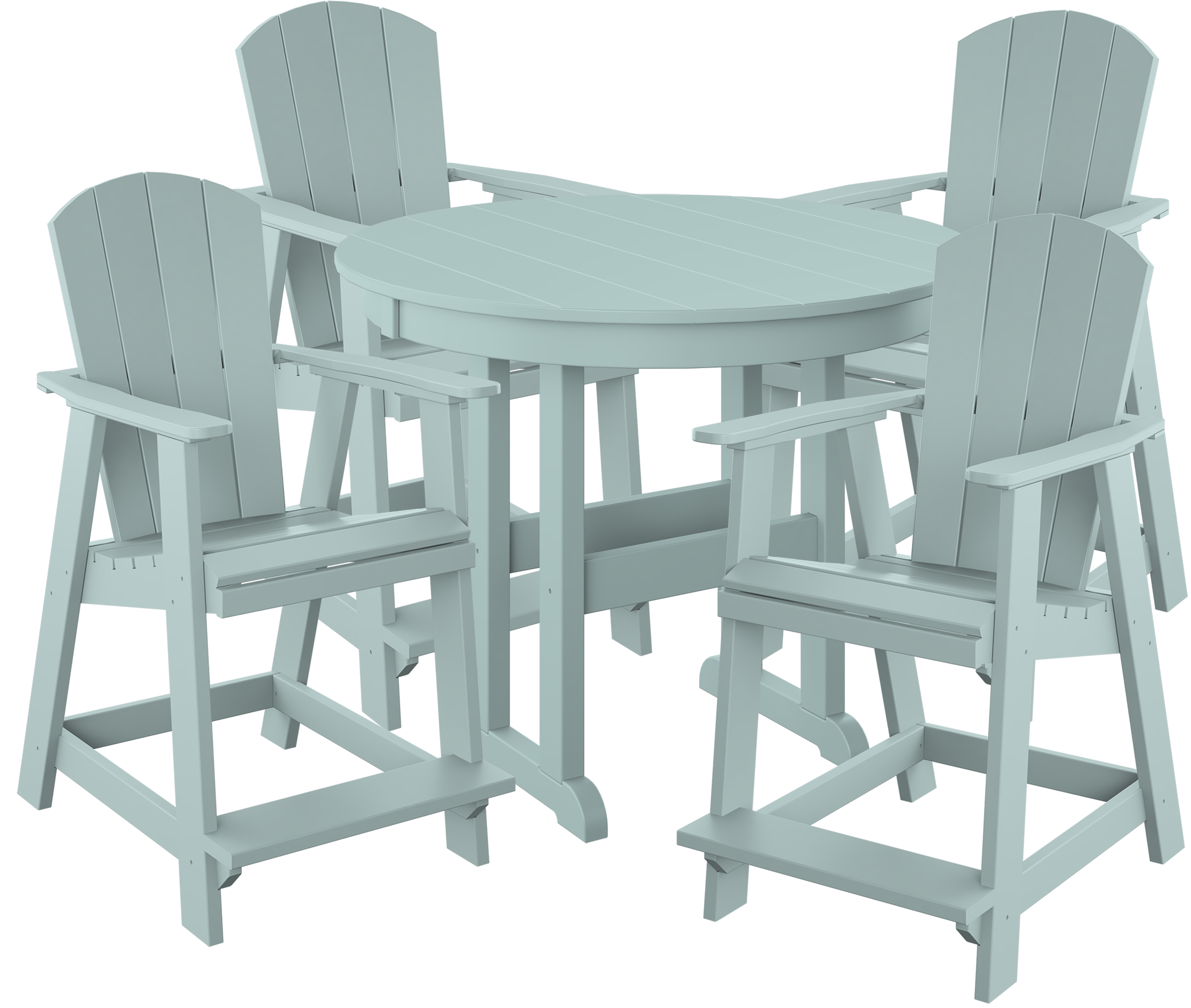 DURAWEATHER POLY® 5-Piece Maybeck Adirondack Counter Set