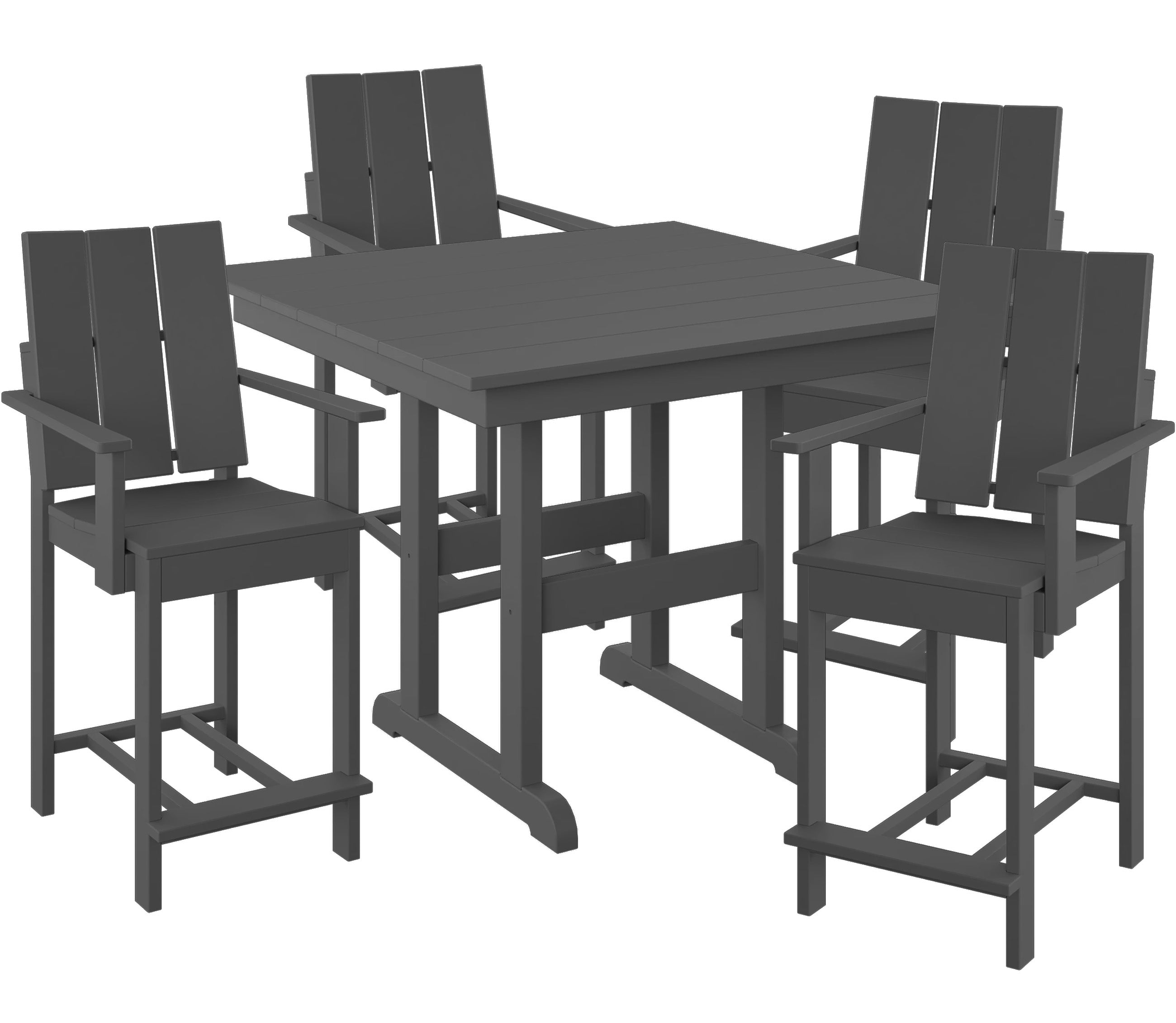 5-Piece Modern Adirondack Counter Set