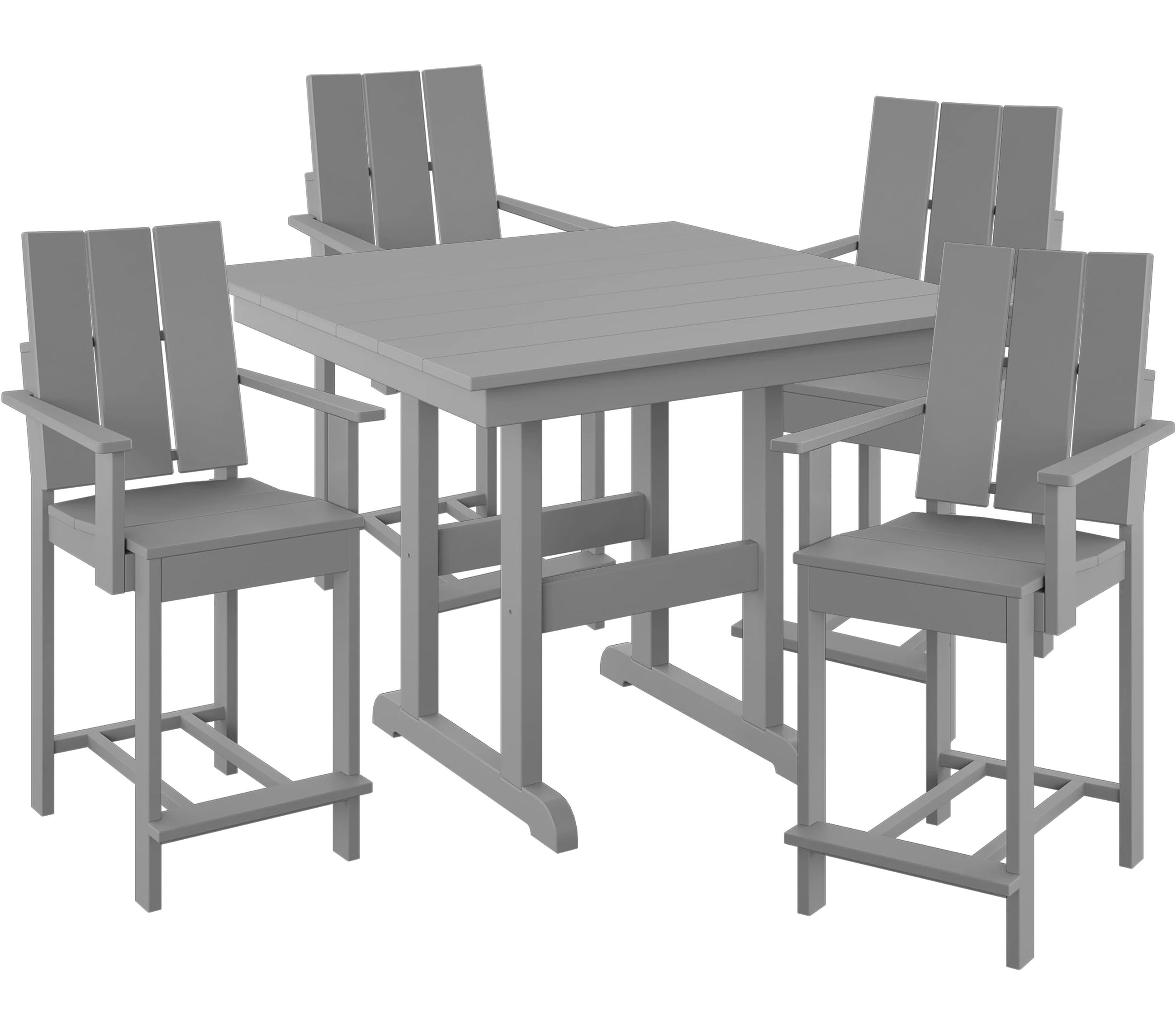 5-Piece Modern Adirondack Counter Set