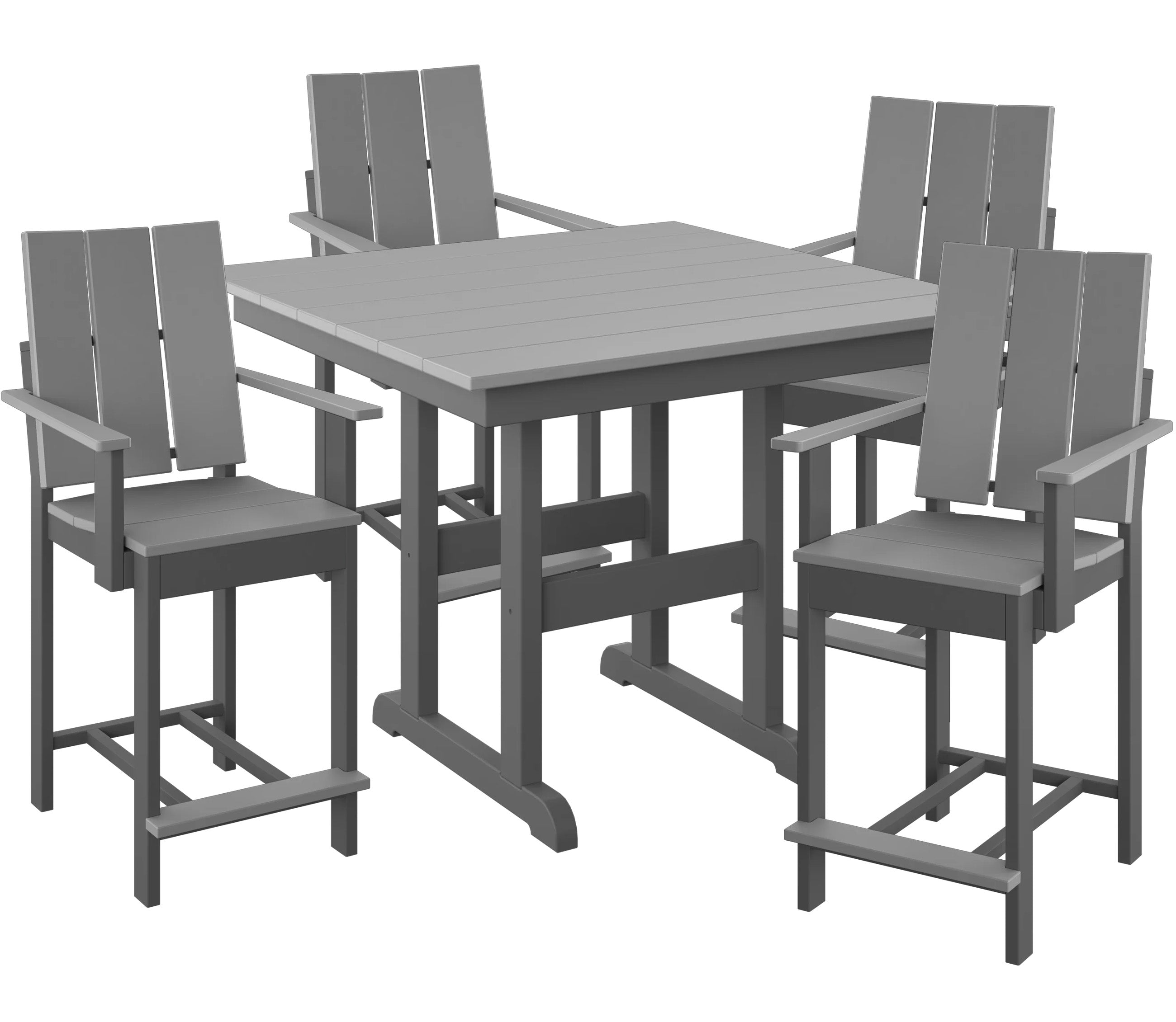 5-Piece Modern Adirondack Counter Set