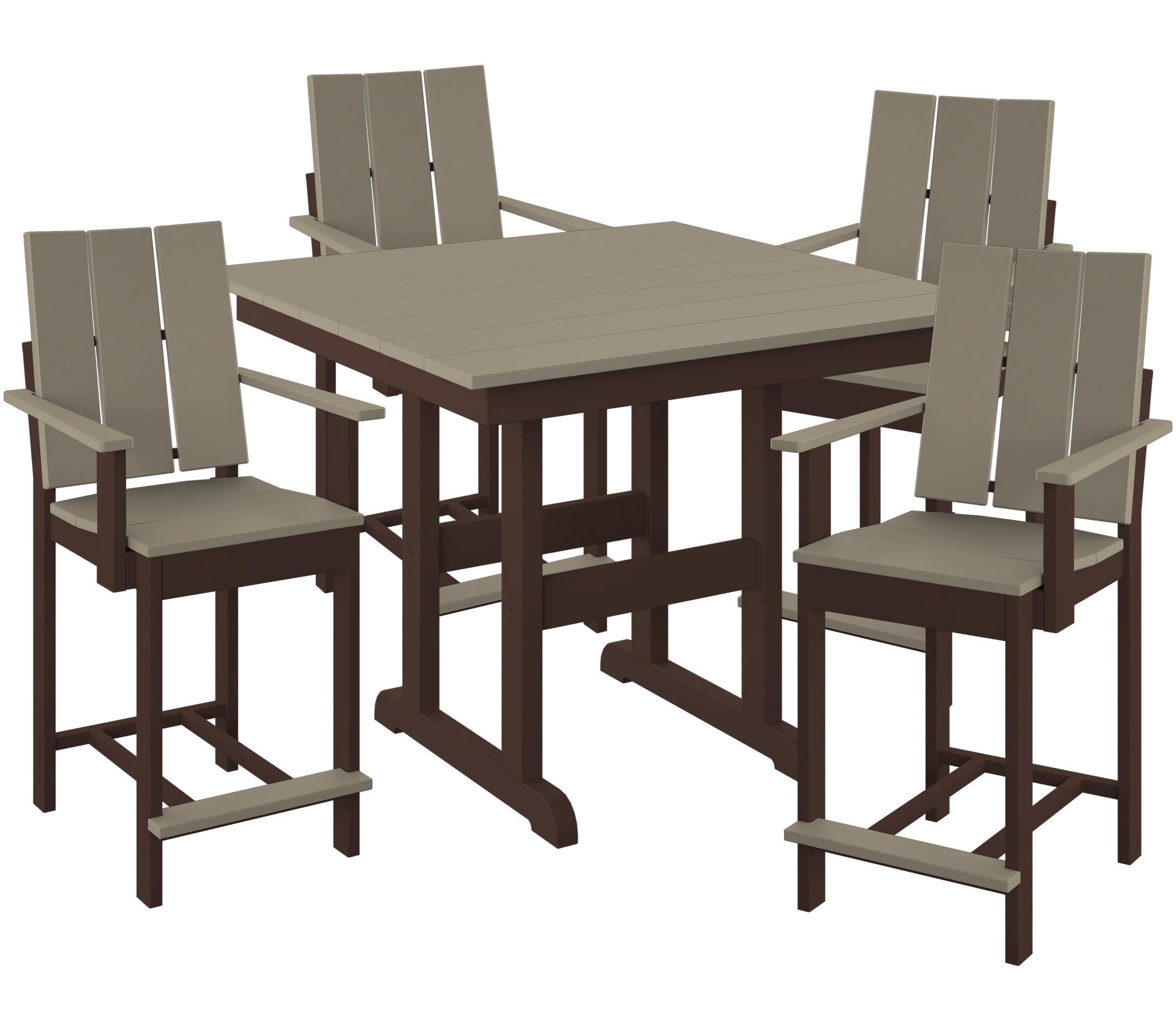 5-Piece Modern Adirondack Counter Set