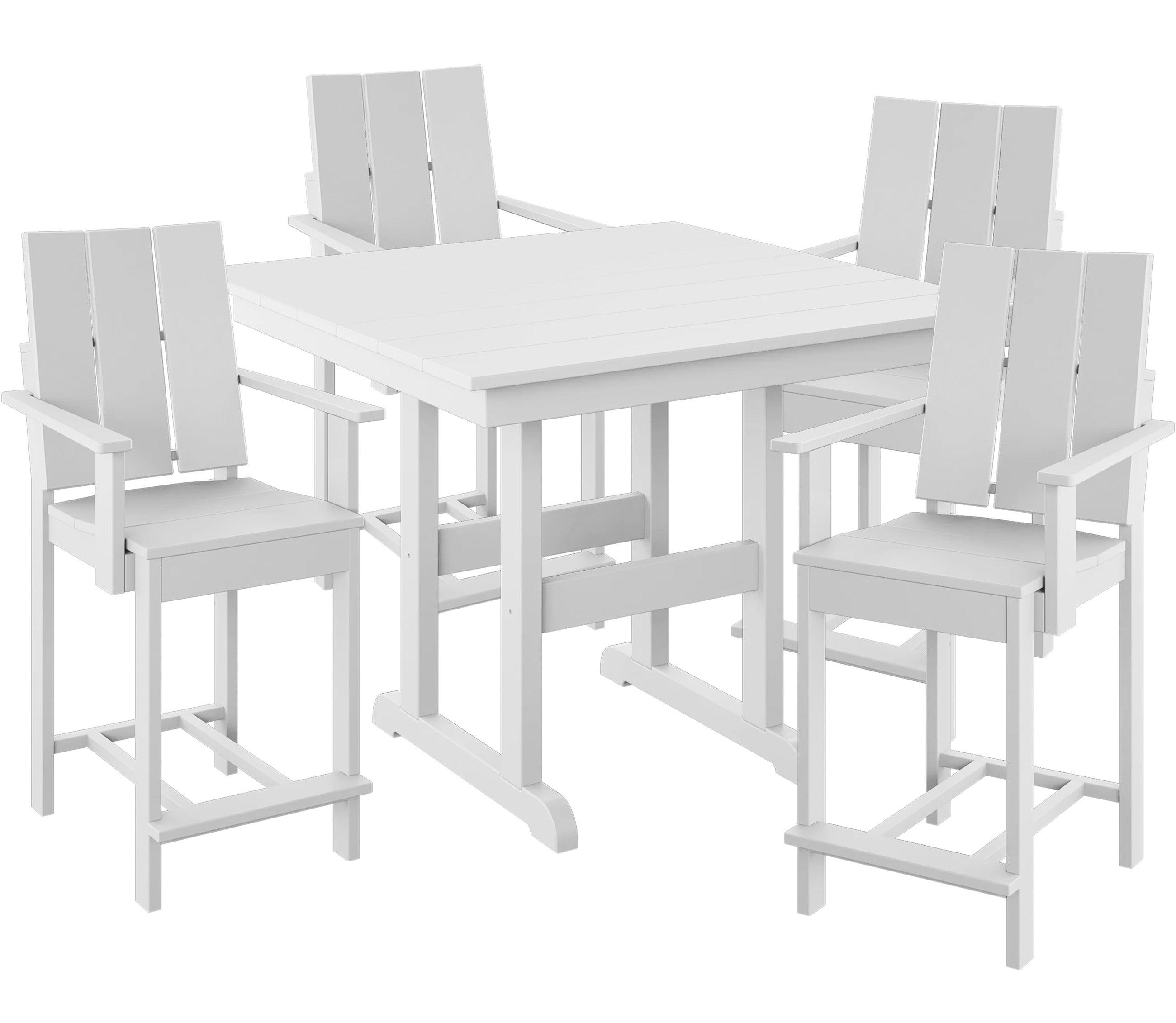 5-Piece Modern Adirondack Counter Set