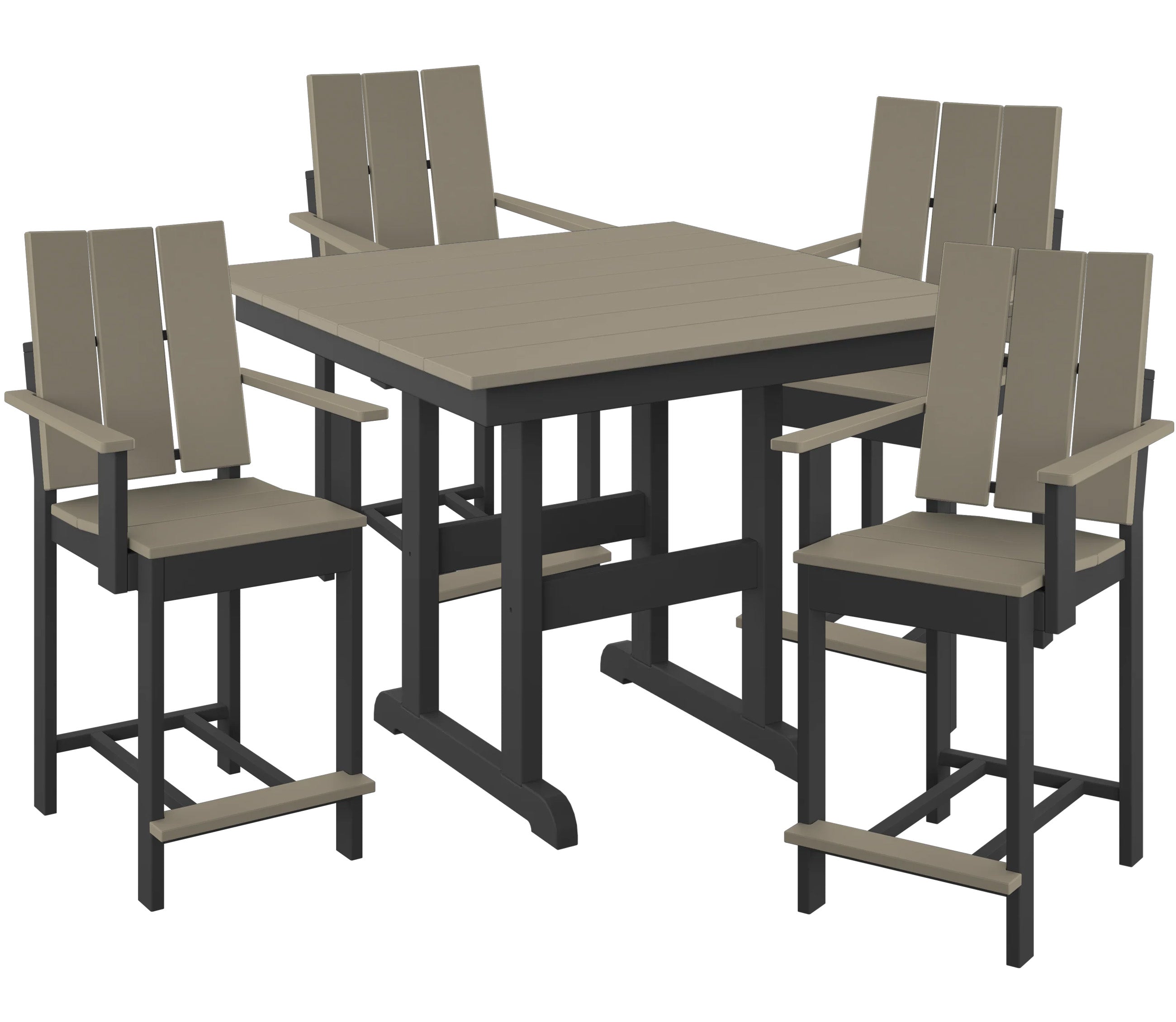 5-Piece Modern Adirondack Counter Set