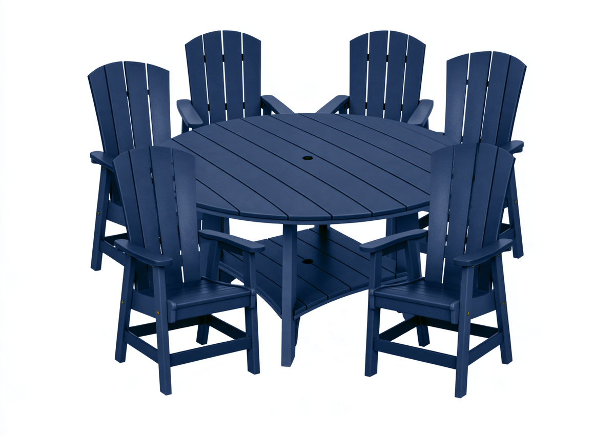 7-Piece Haven 60" Round Dining Set