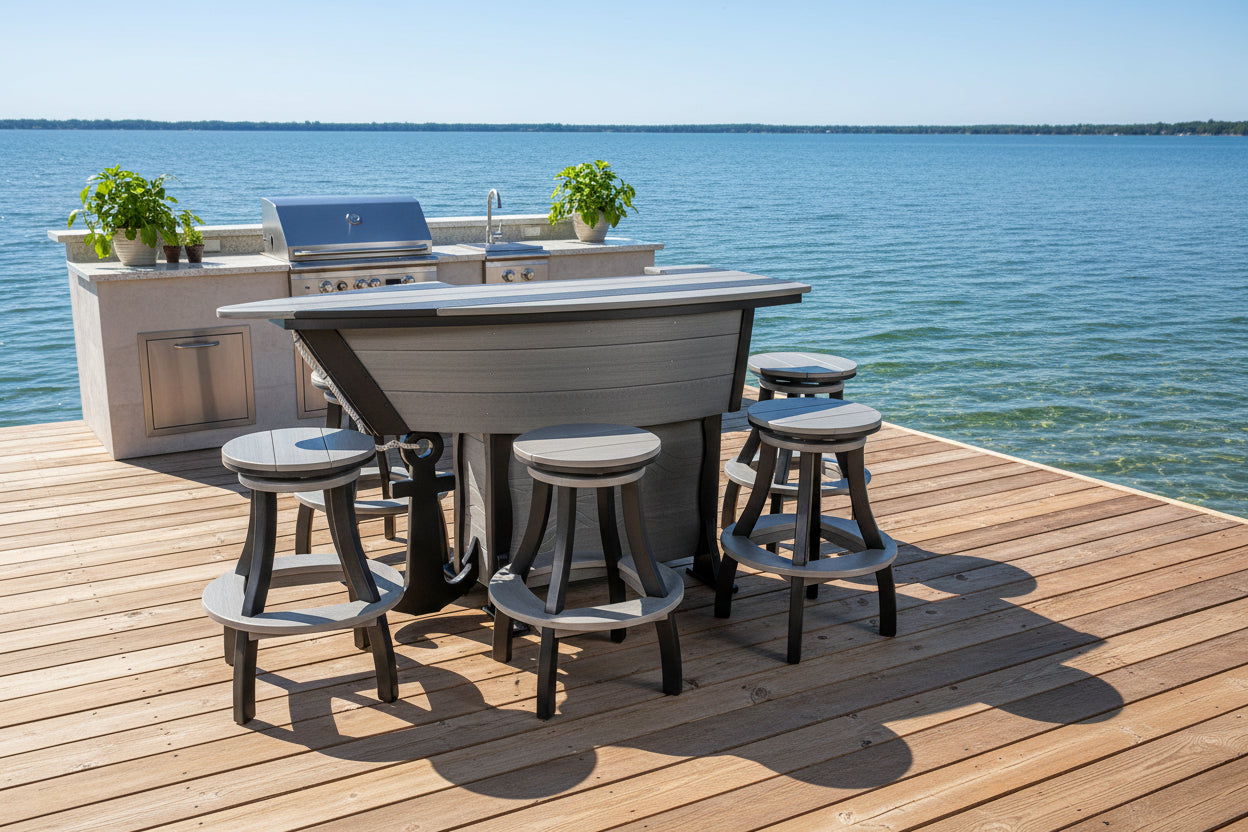 5-Piece 6'ft Nautical Bar Set