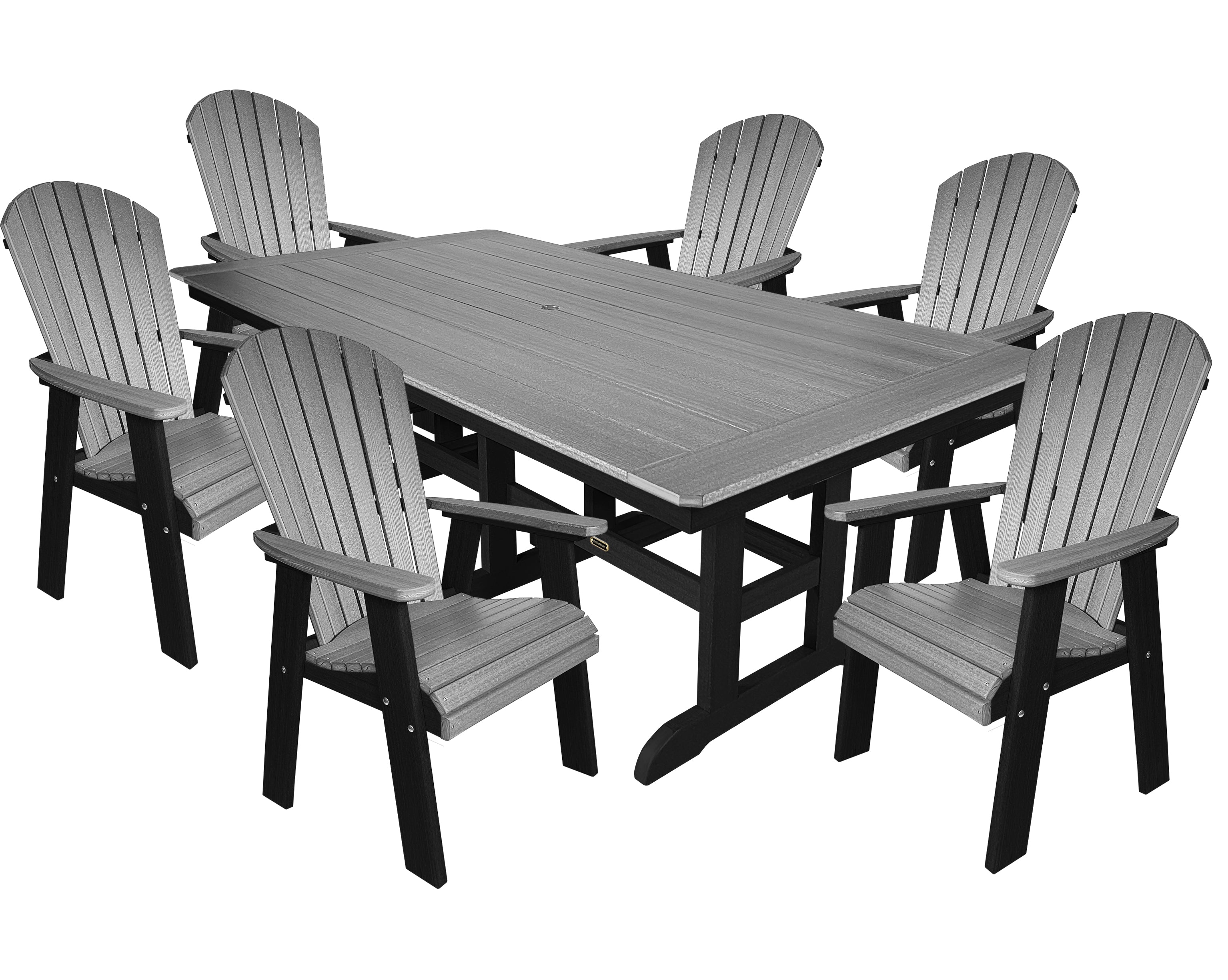 7-Piece Oceanview Adirondack Dining Set - Fully Assembled