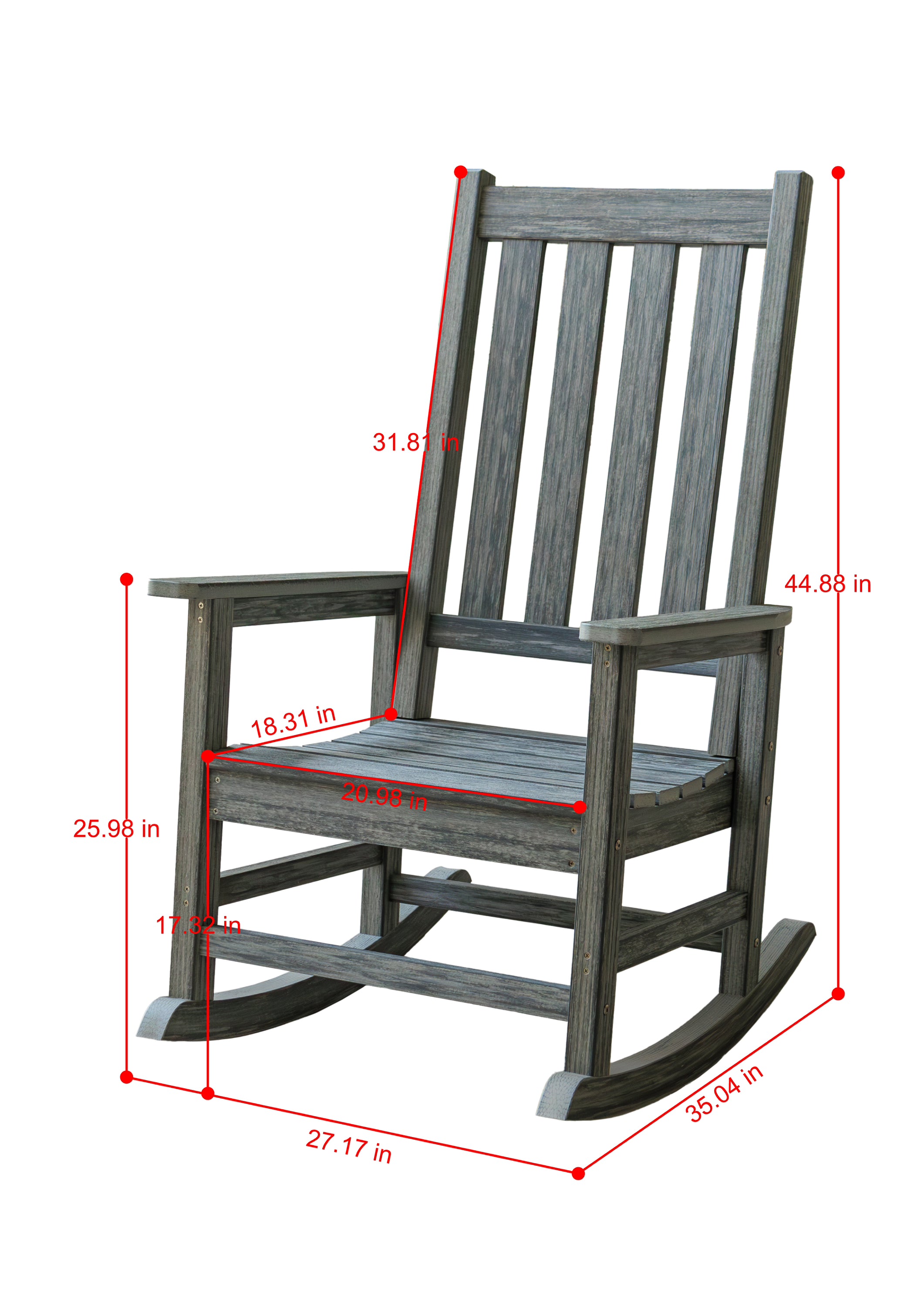 Hillside Porch Rocker King Size