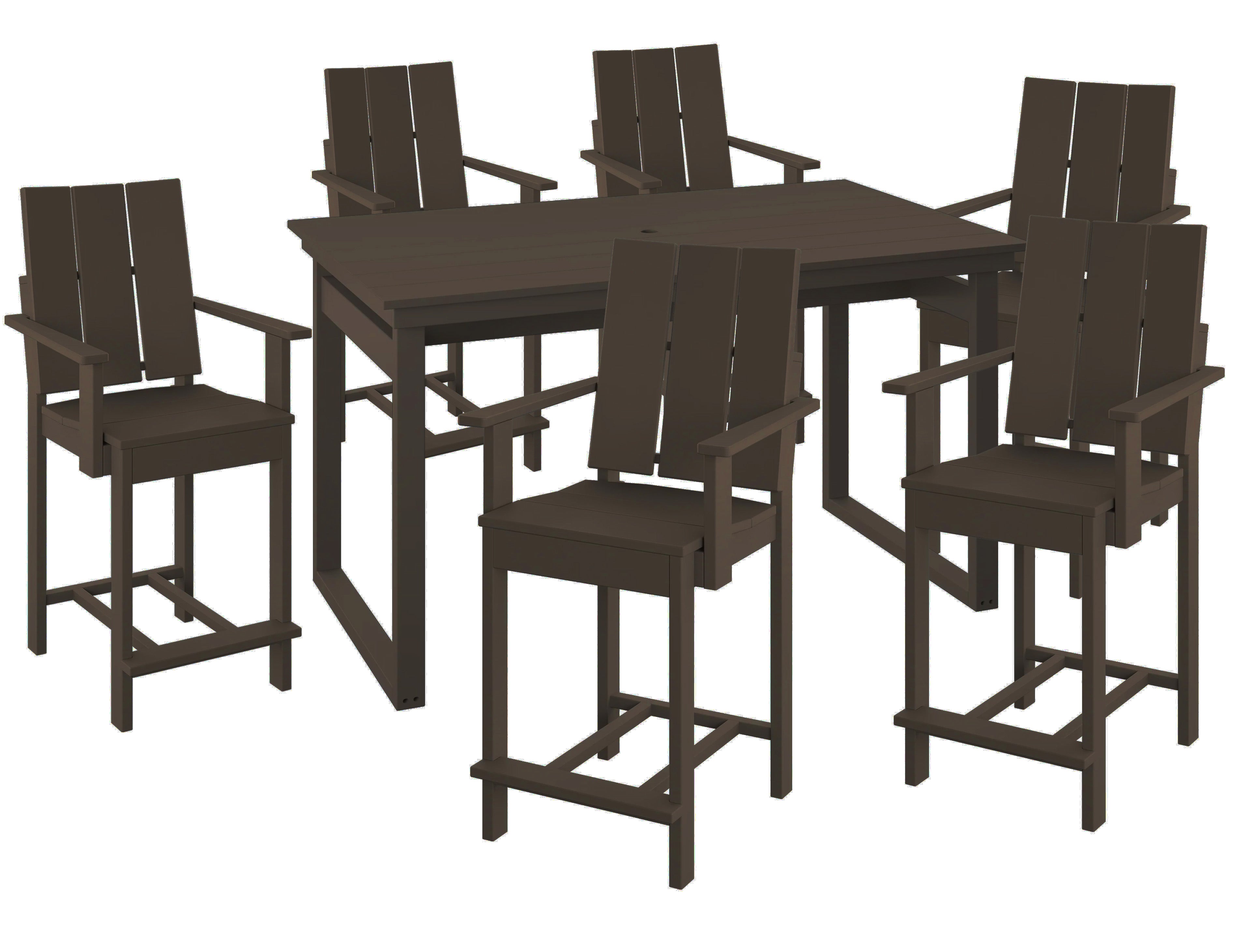 7-Piece Modern Adirondack Counter Set