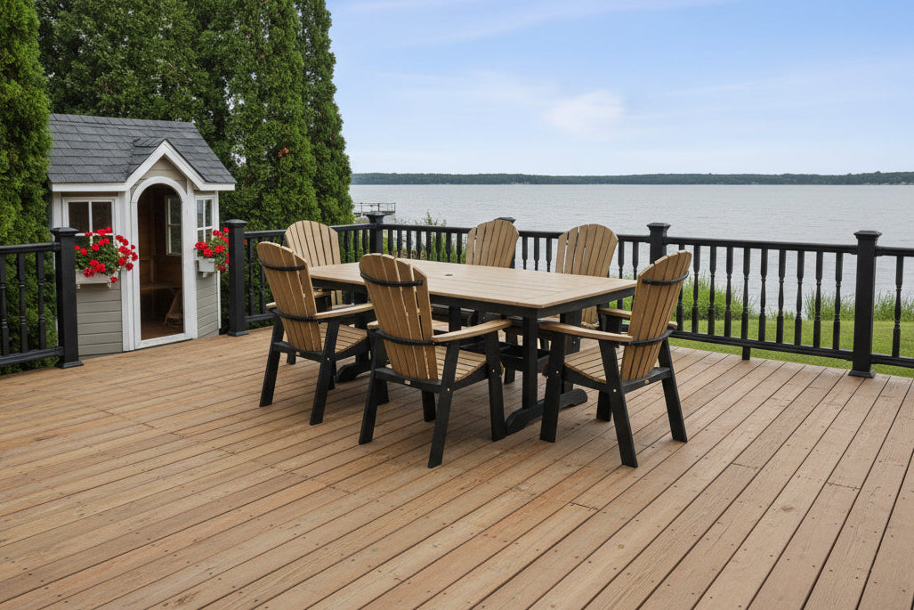 7-Piece Oceanview Adirondack Dining Set - Fully Assembled