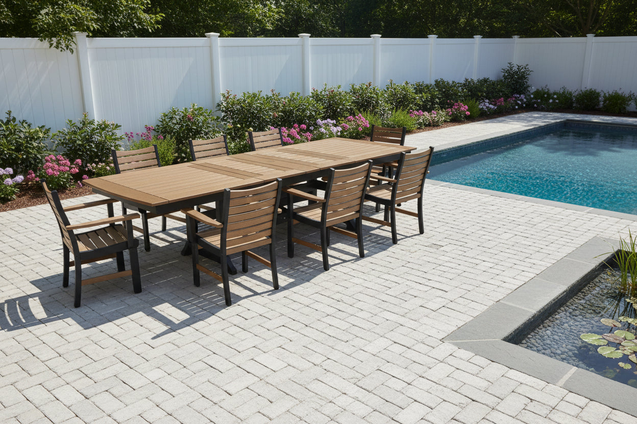 9-Piece Extension Brookshire Dining Table Set