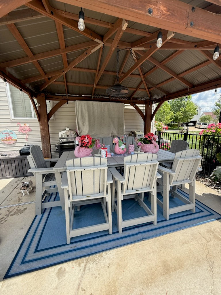 9-Piece Plantation Dining Table Set
