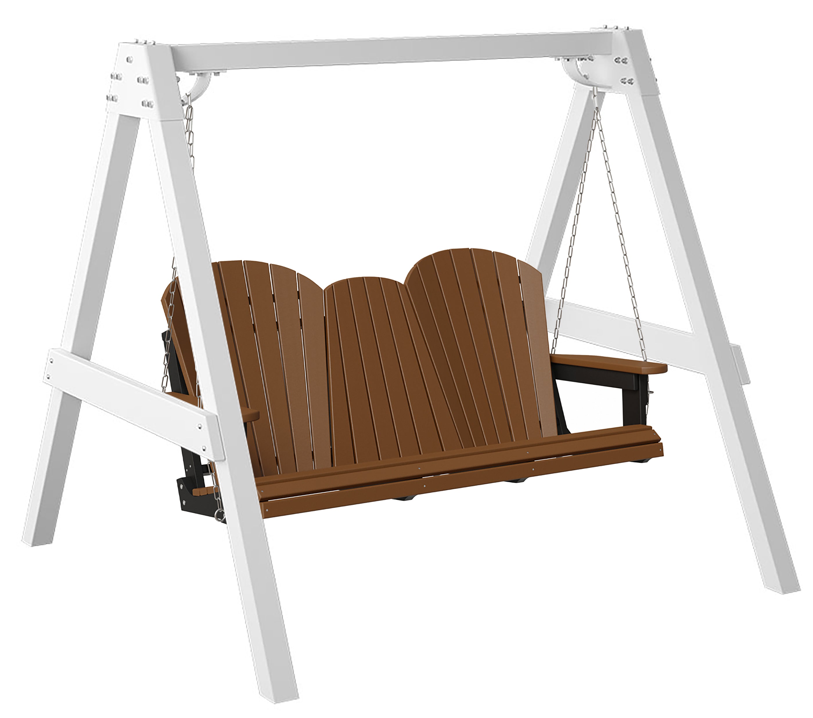 5'ft Porch Swing With Flip Down Tray & Arbor - New