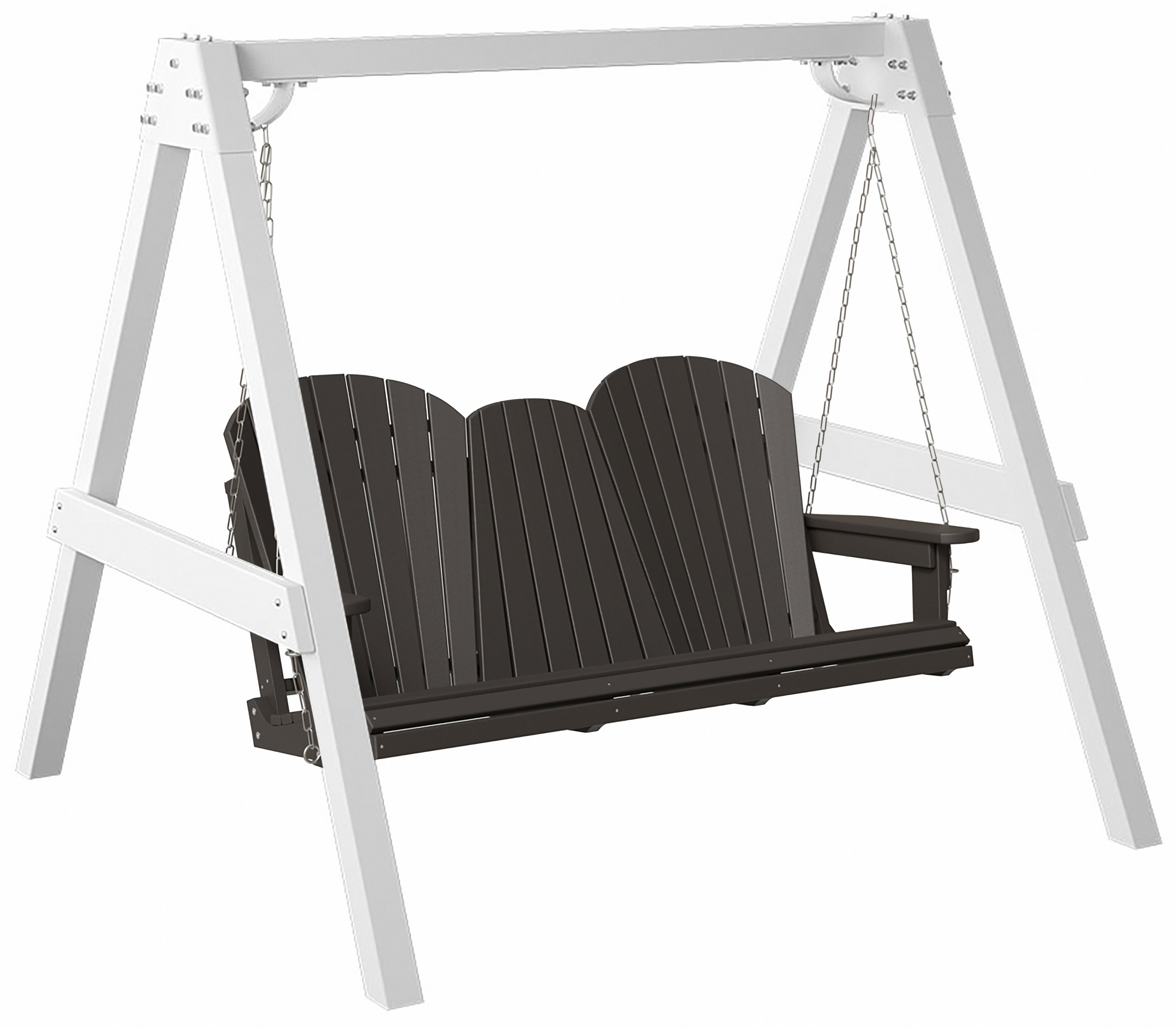 5'ft Porch Swing With Flip Down Tray & Arbor - New