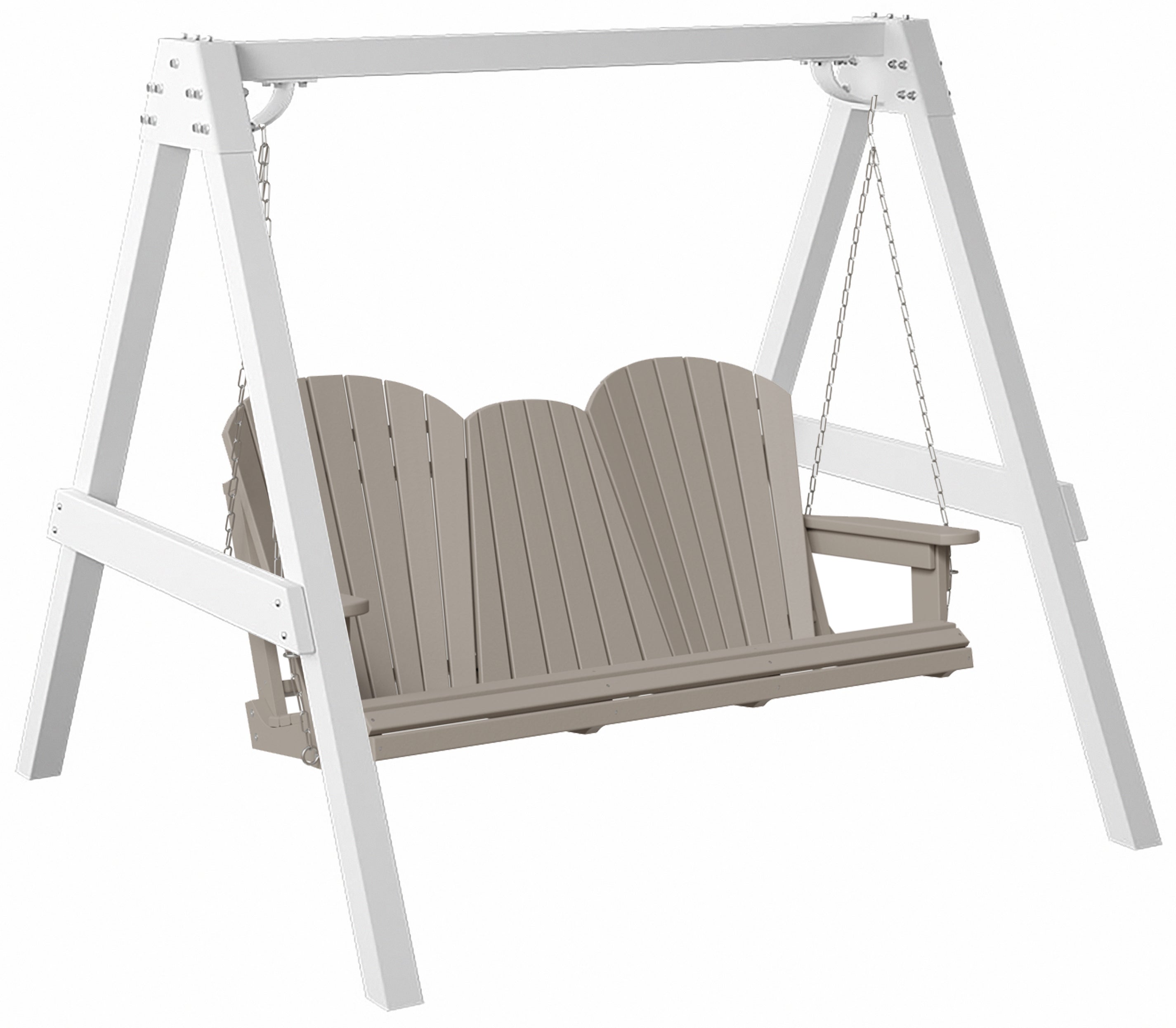 5'ft Porch Swing With Flip Down Tray & Arbor - New