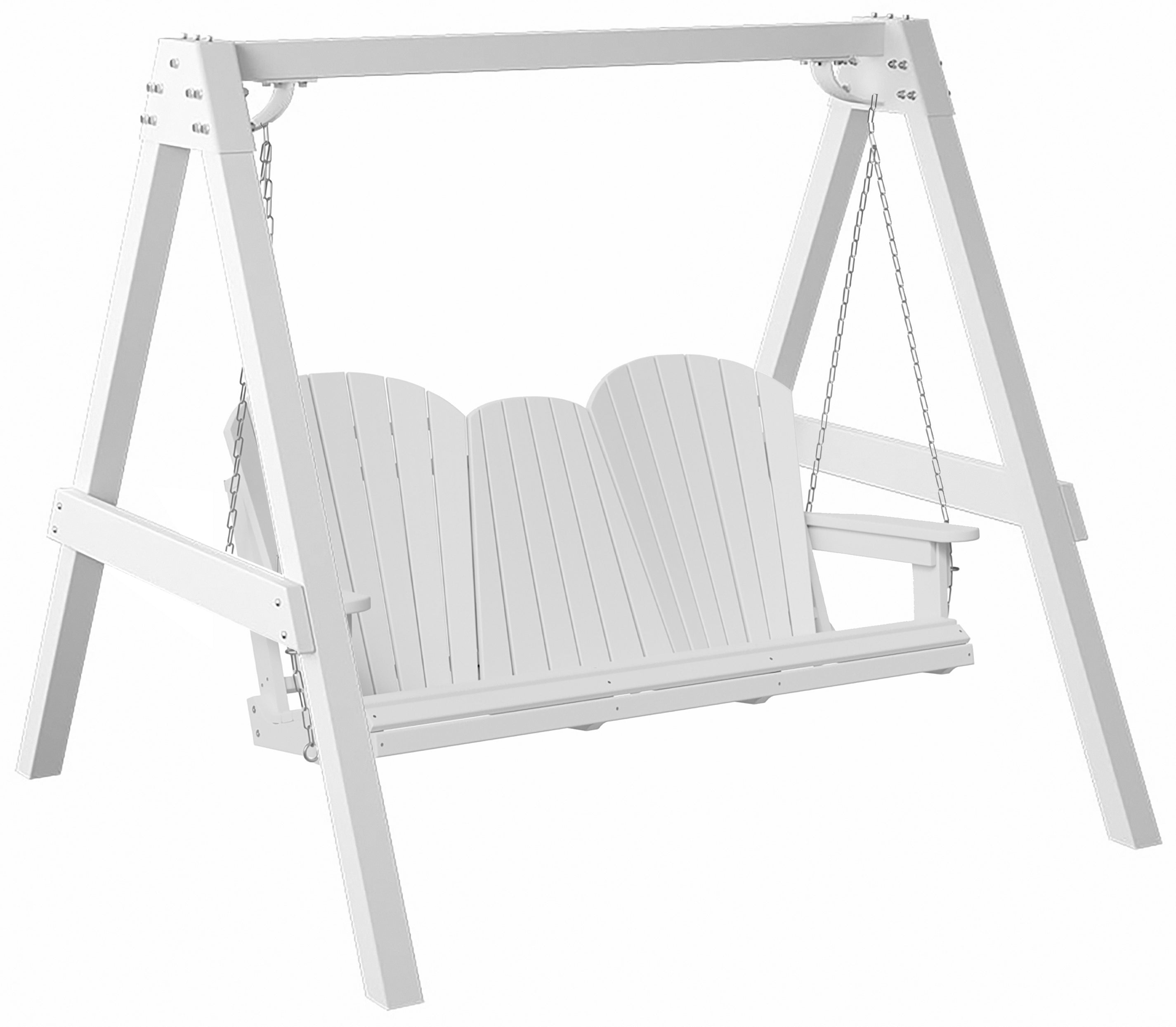 5'ft Porch Swing With Flip Down Tray & Arbor - New