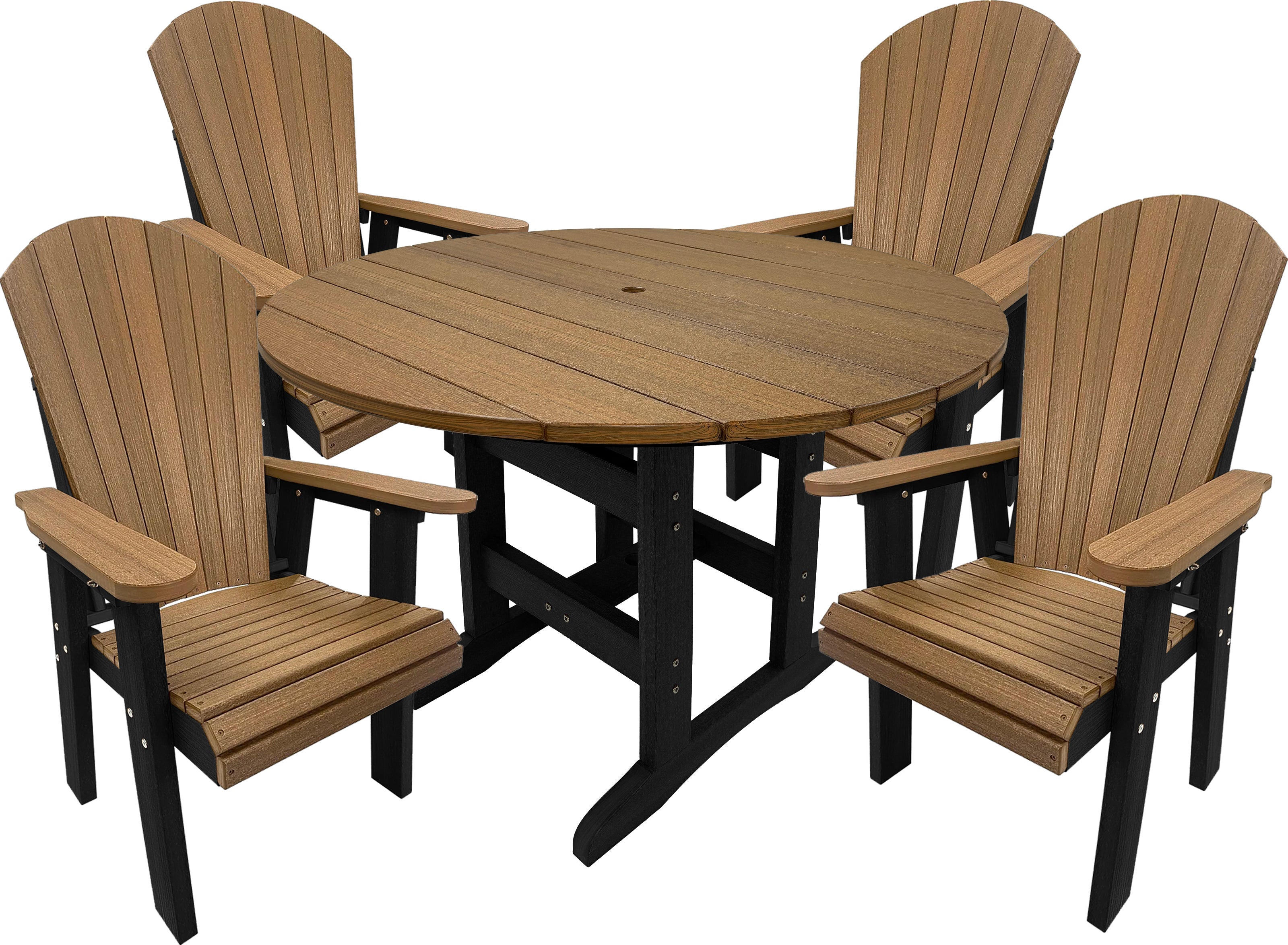 5-Piece Lakeside Adirondack Dining Table Set