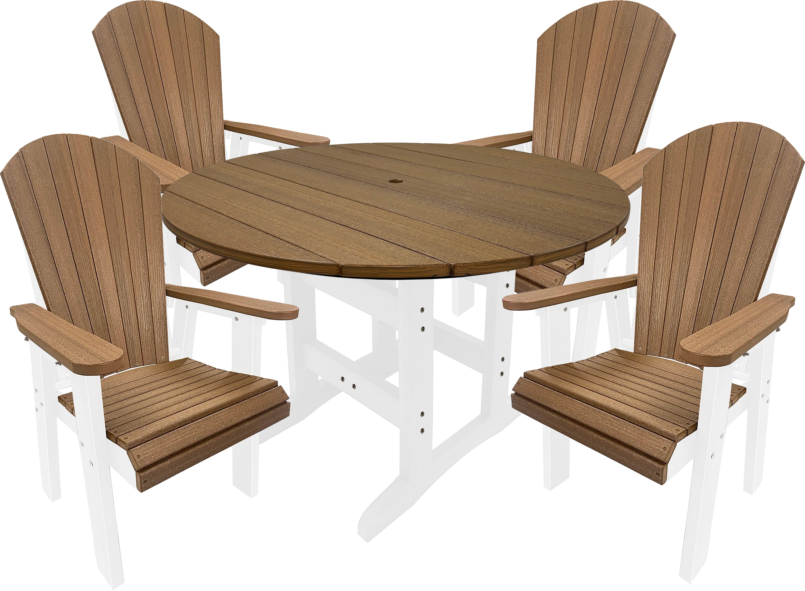 5-Piece Lakeside Adirondack Dining Table Set