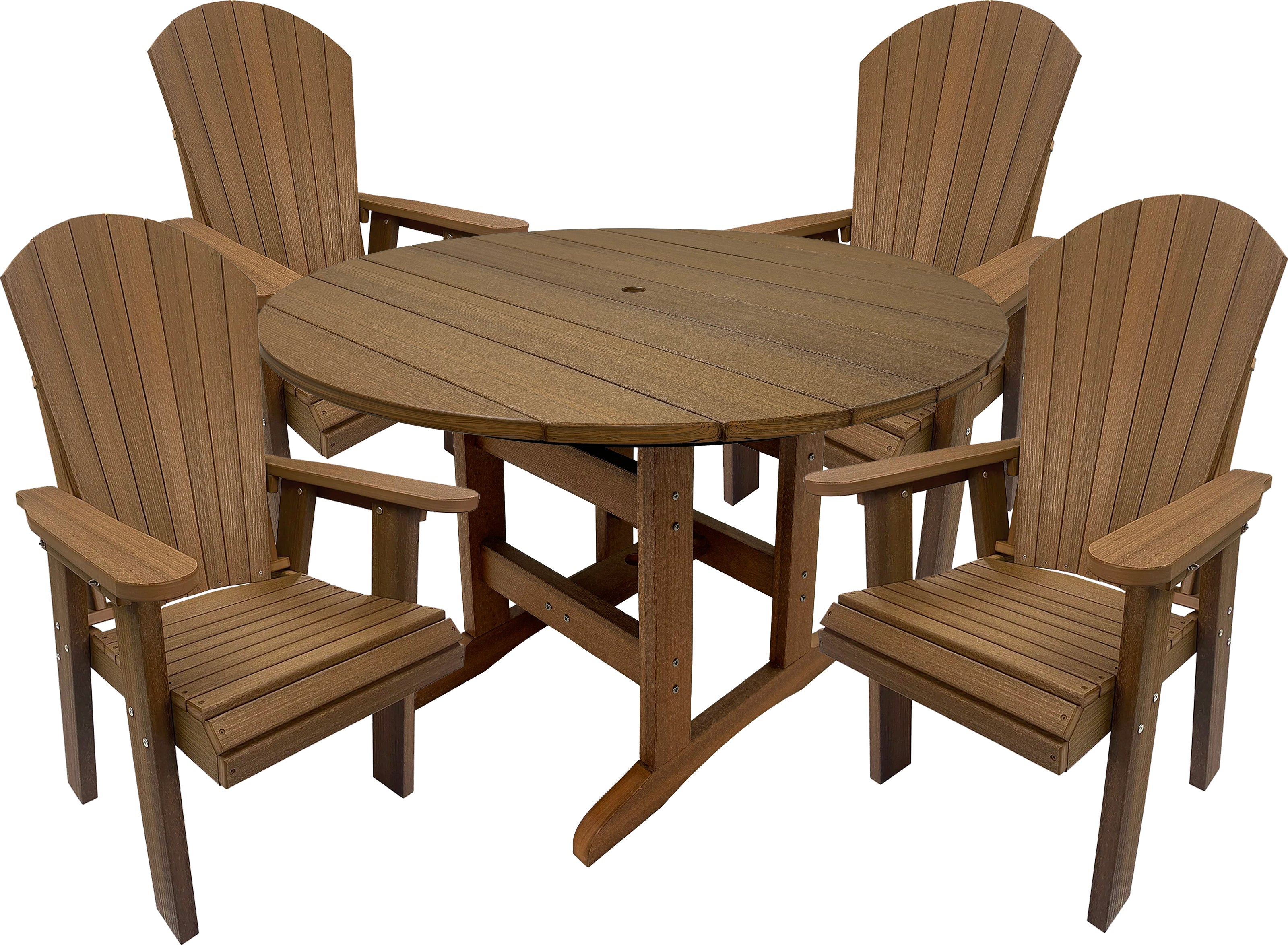 5-Piece Lakeside Adirondack Dining Table Set