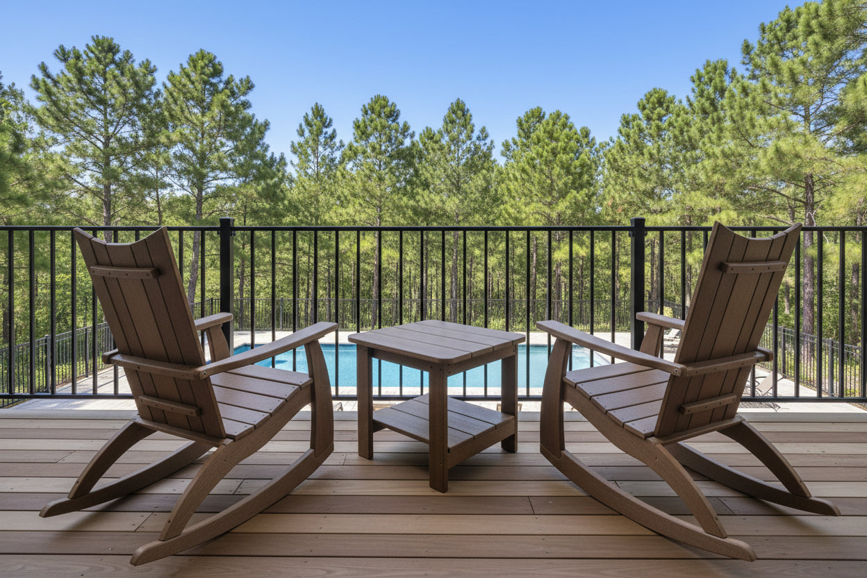 3-Piece Edge Modern Porch Rocker Set