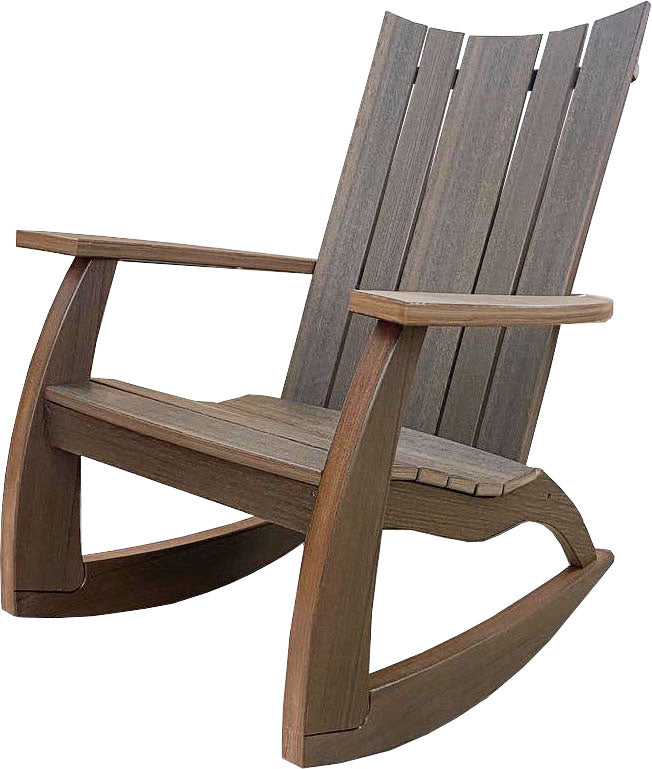 Modern Curve Adirondack Rocking Chair | Shop Poly Rocking Chairs ...