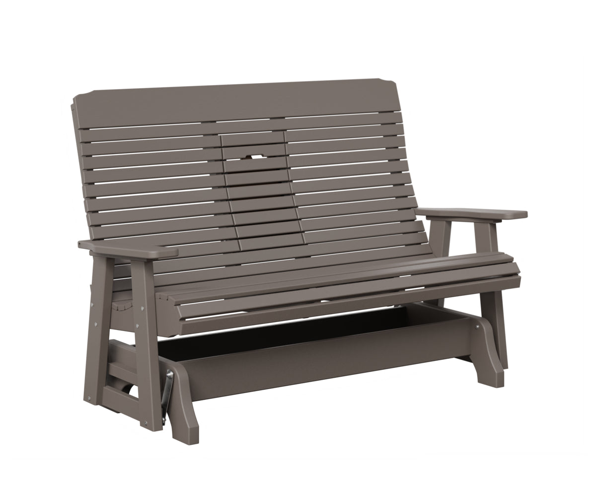 Traditional Loveseat Glider With Flip Down Console
