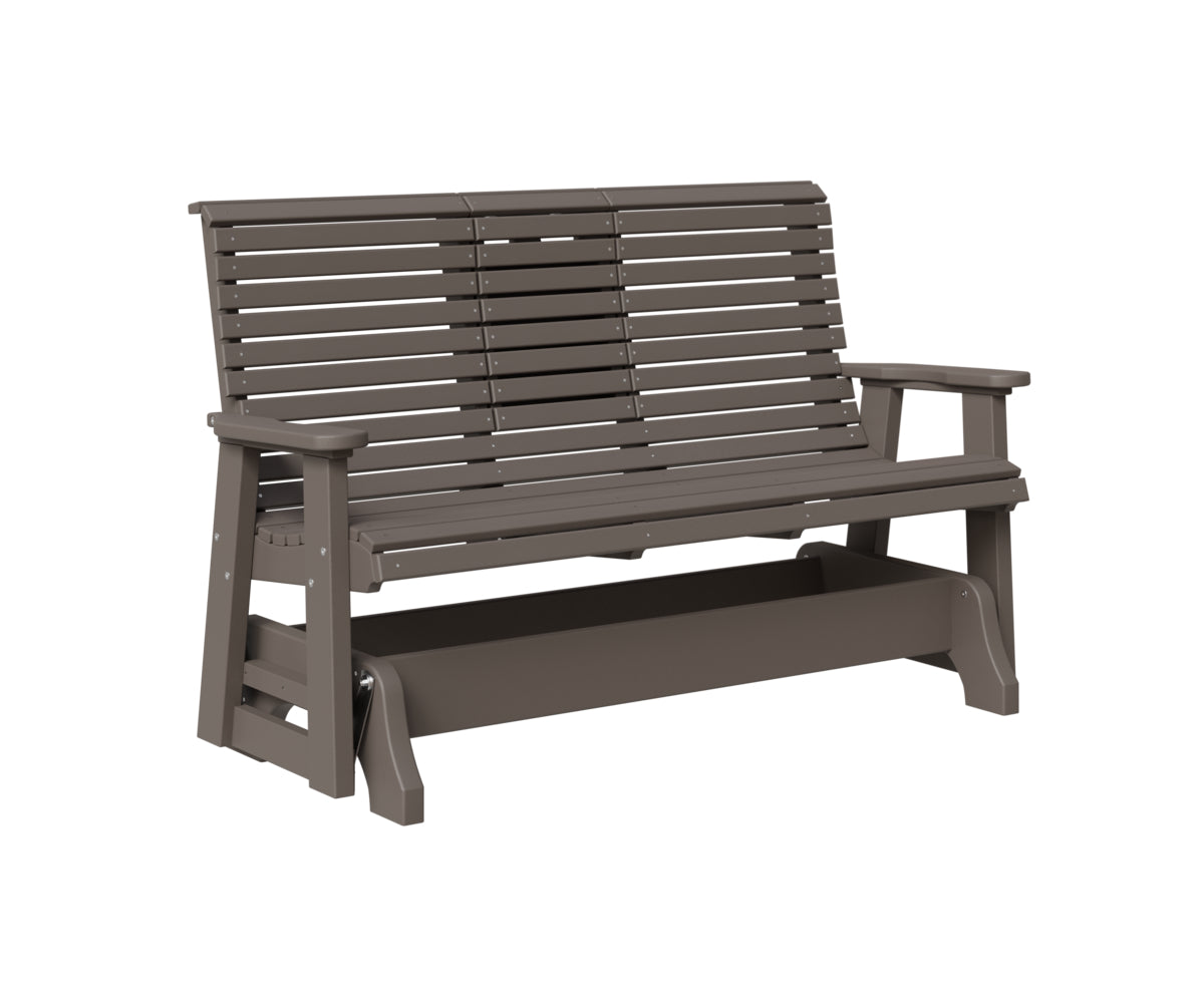 Classic 5' Rollback Loveseat Glider With Flip Down Console