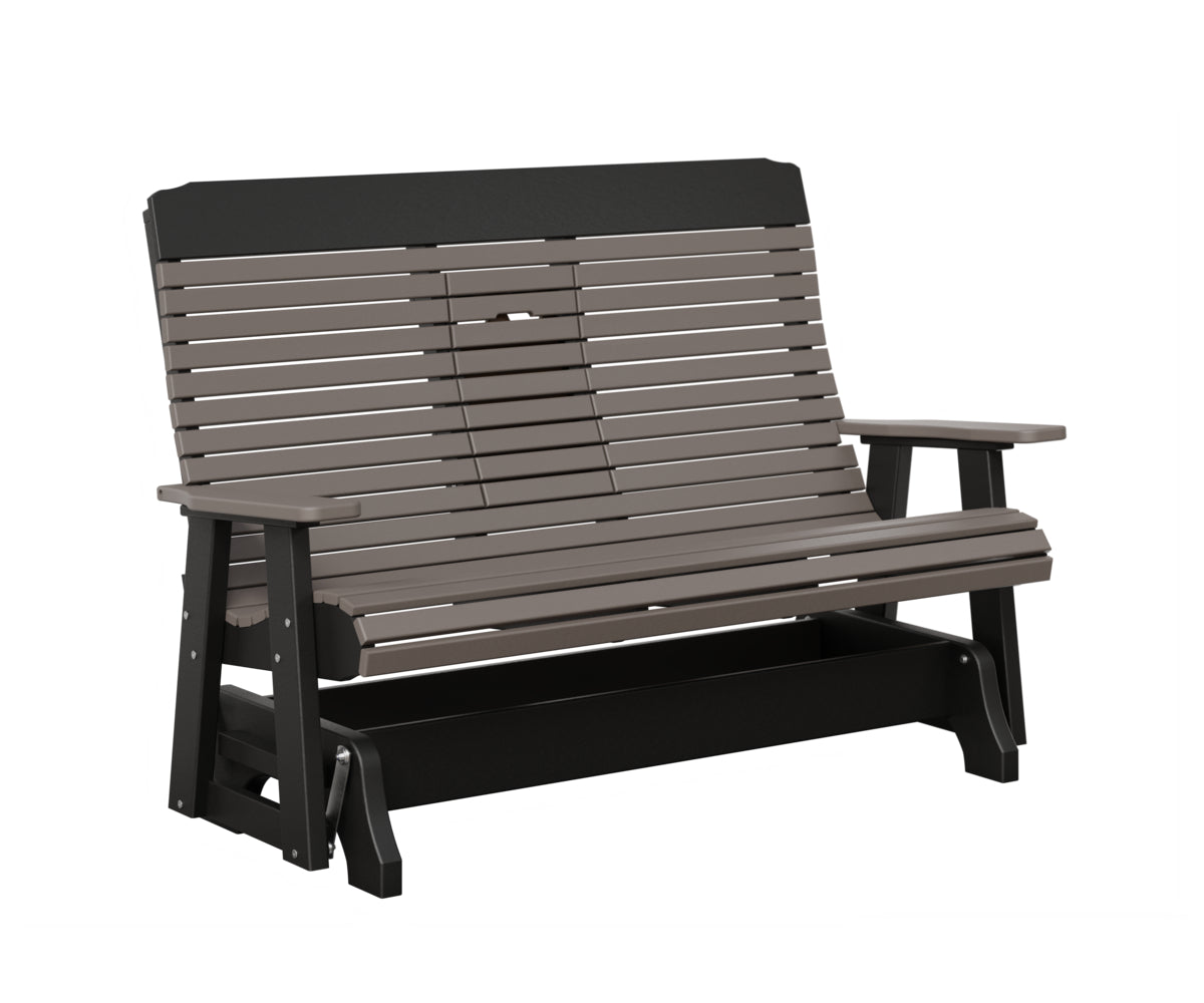 Traditional Loveseat Glider With Flip Down Console